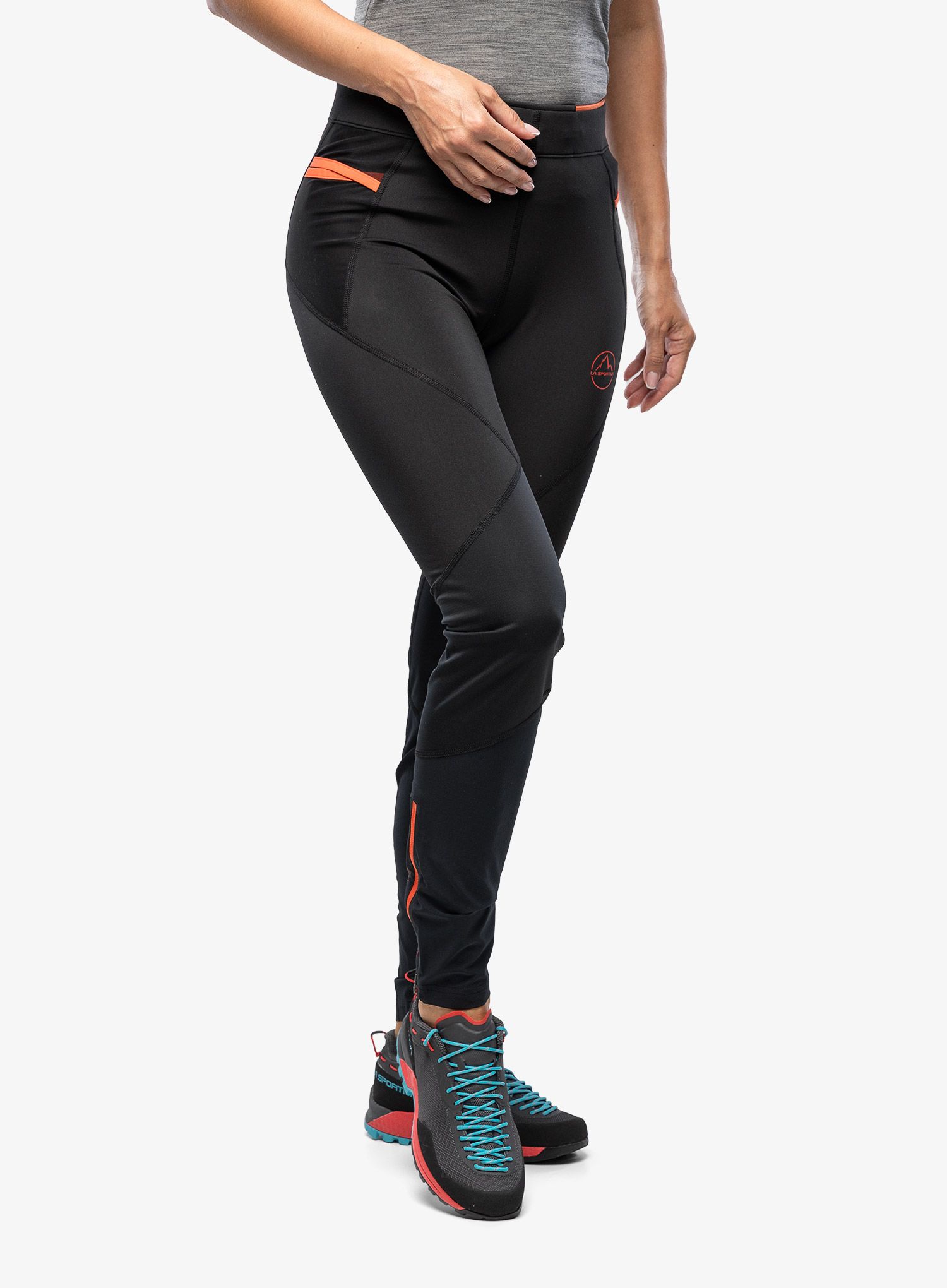 Dámské běžecké legíny La Sportiva Primal Pant - black/cherry tomato