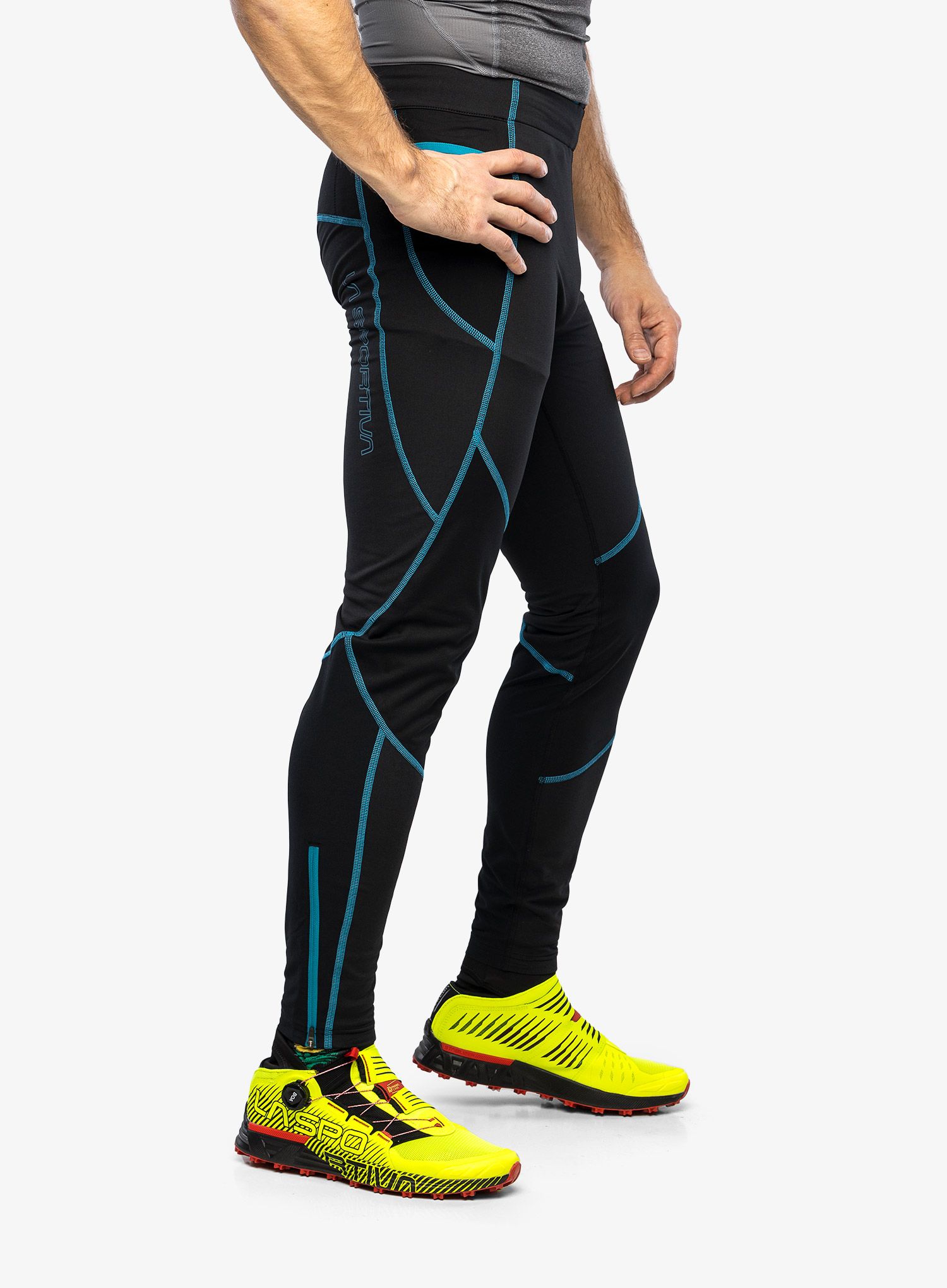 Běžecké kalhoty La Sportiva Primal Pant - black/crystal