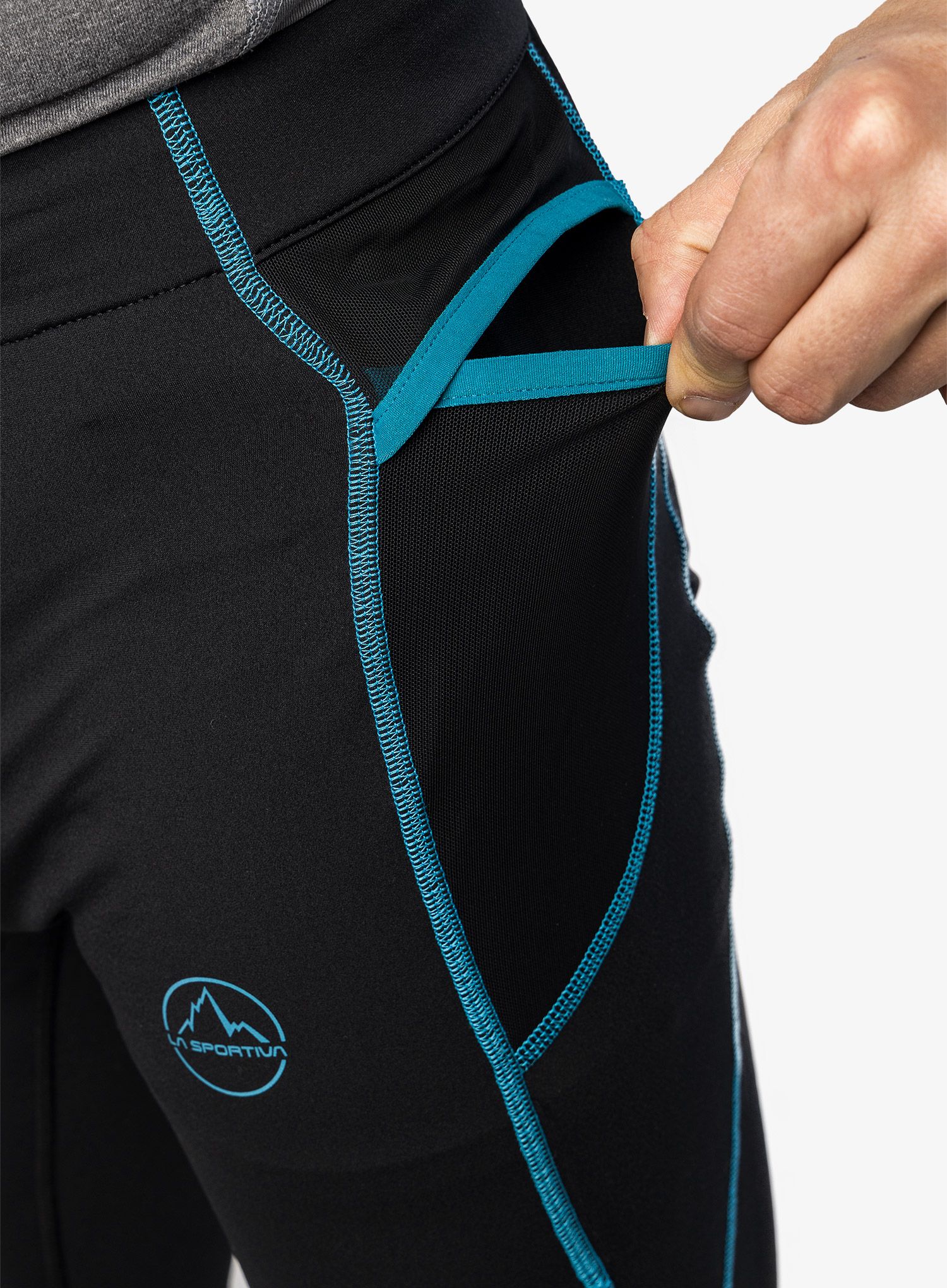 Běžecké kalhoty La Sportiva Primal Pant - black/crystal
