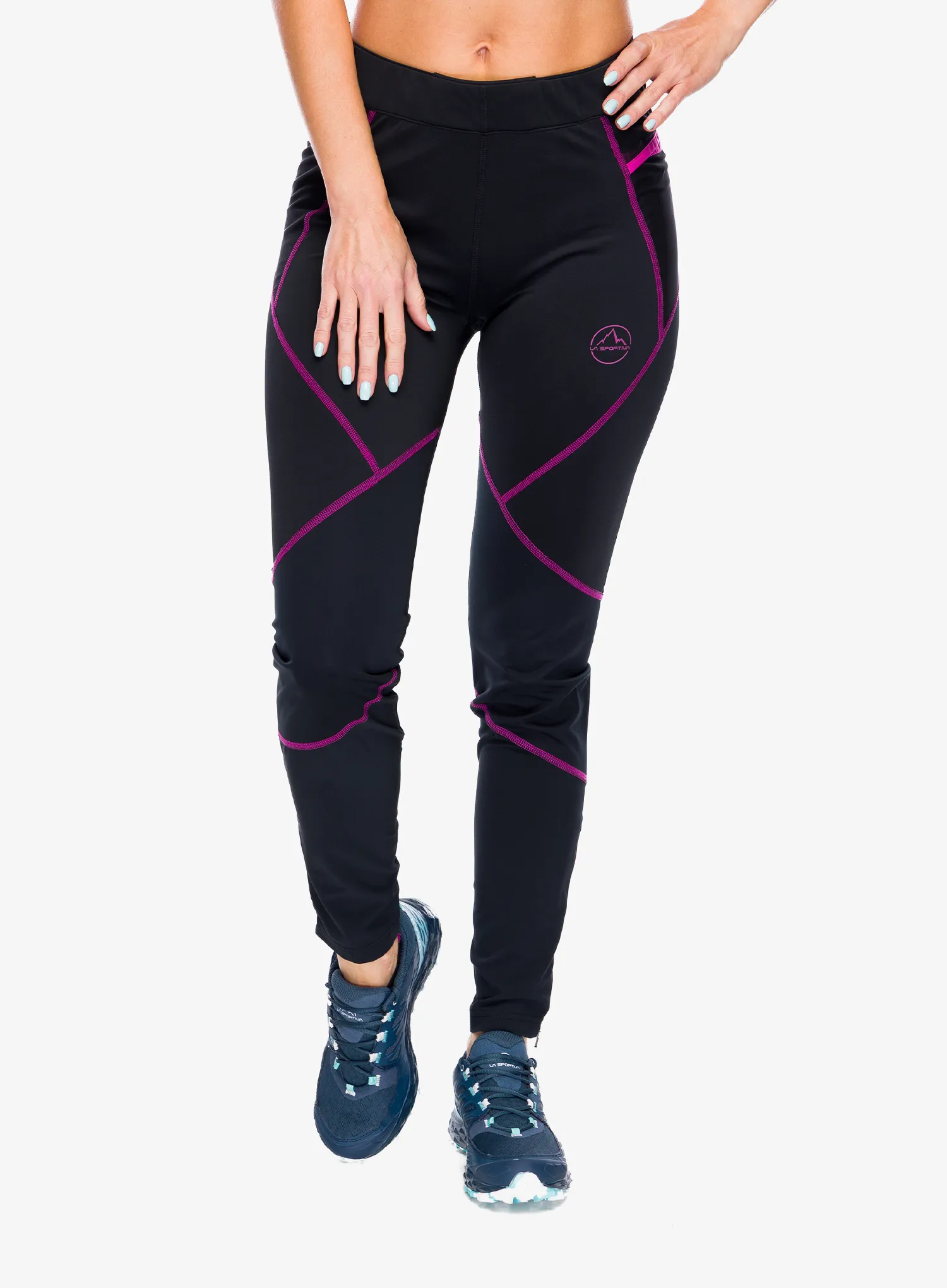 Dámské běžecké legíny La Sportiva Primal Pant - black/springtime