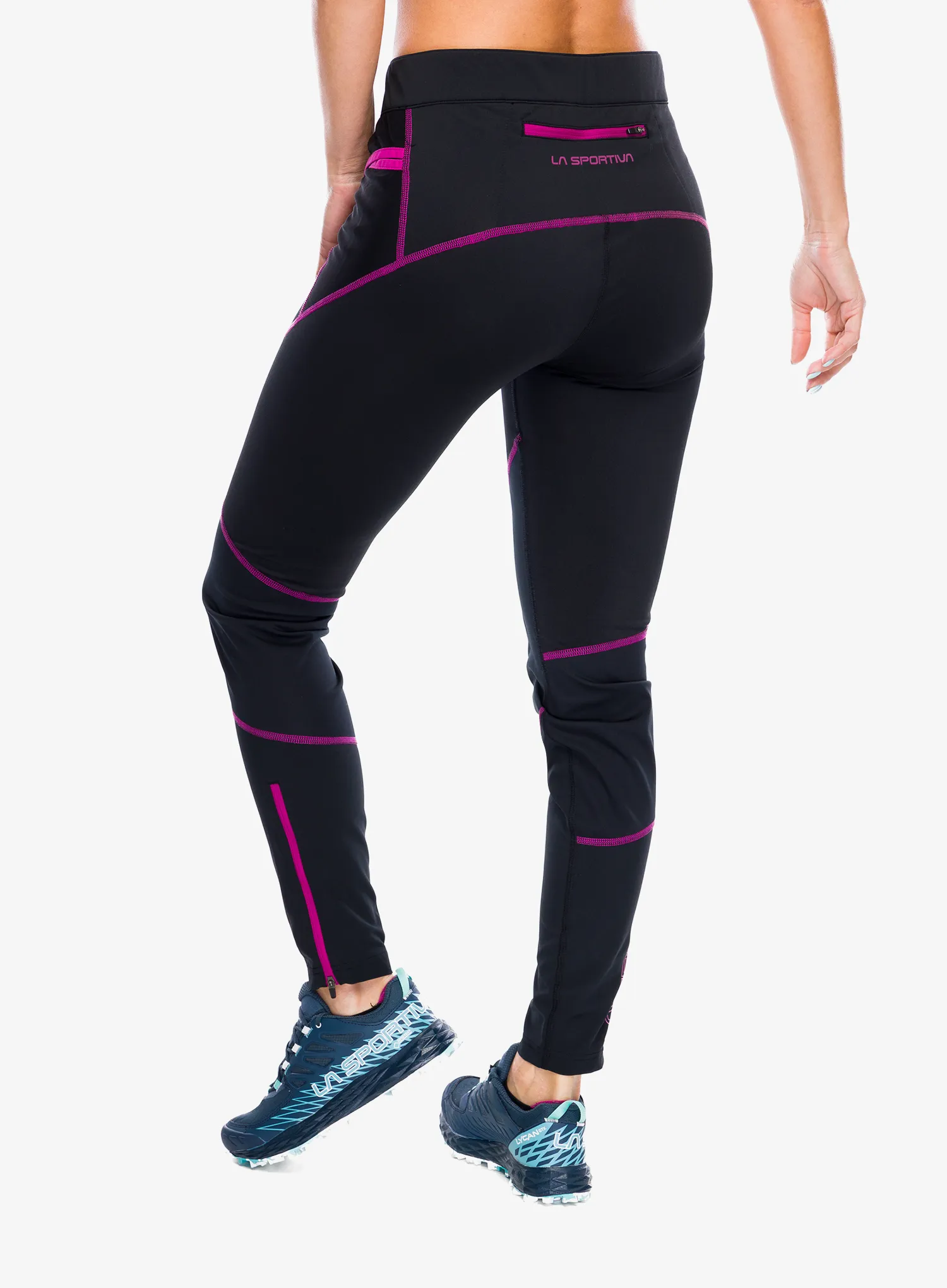 Dámské běžecké legíny La Sportiva Primal Pant - black/springtime