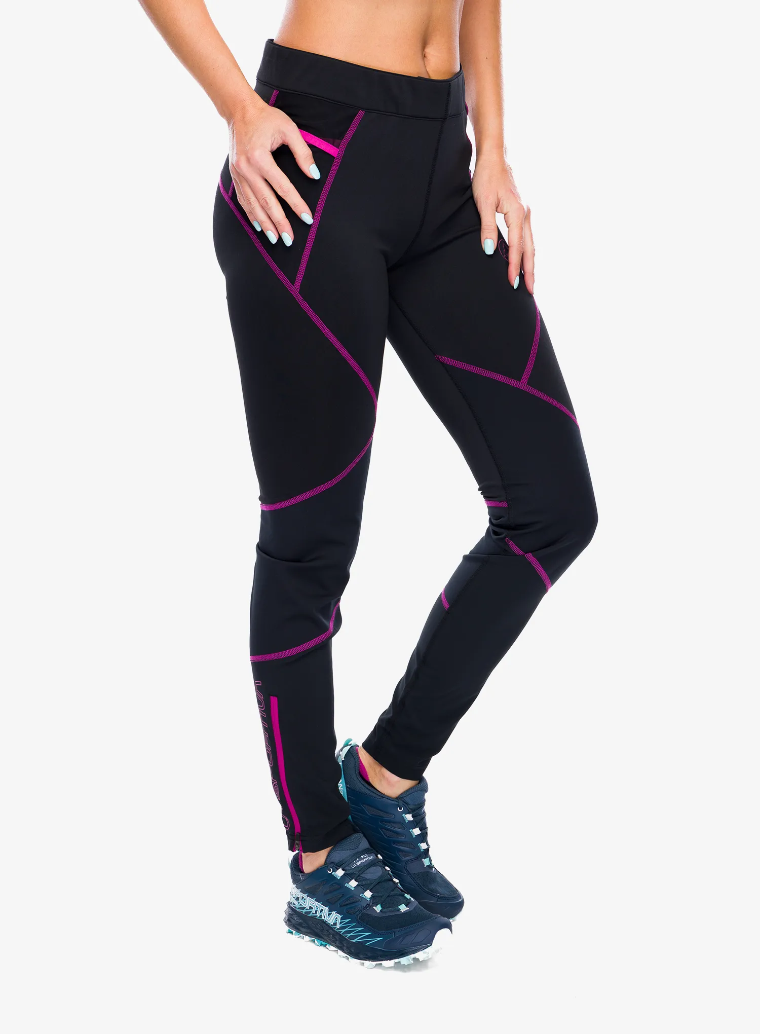 Dámské běžecké legíny La Sportiva Primal Pant - black/springtime