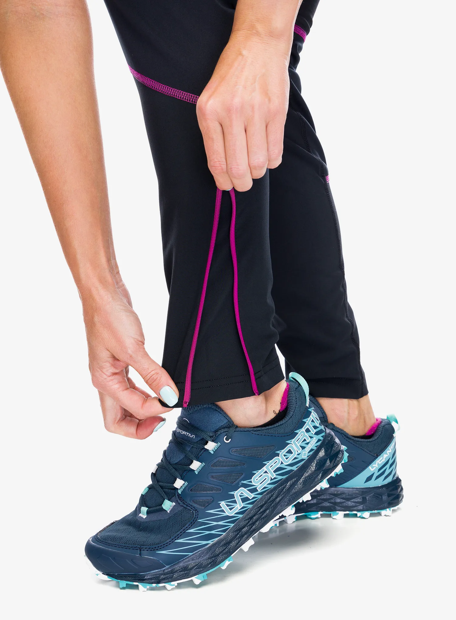 Dámské běžecké legíny La Sportiva Primal Pant - black/springtime