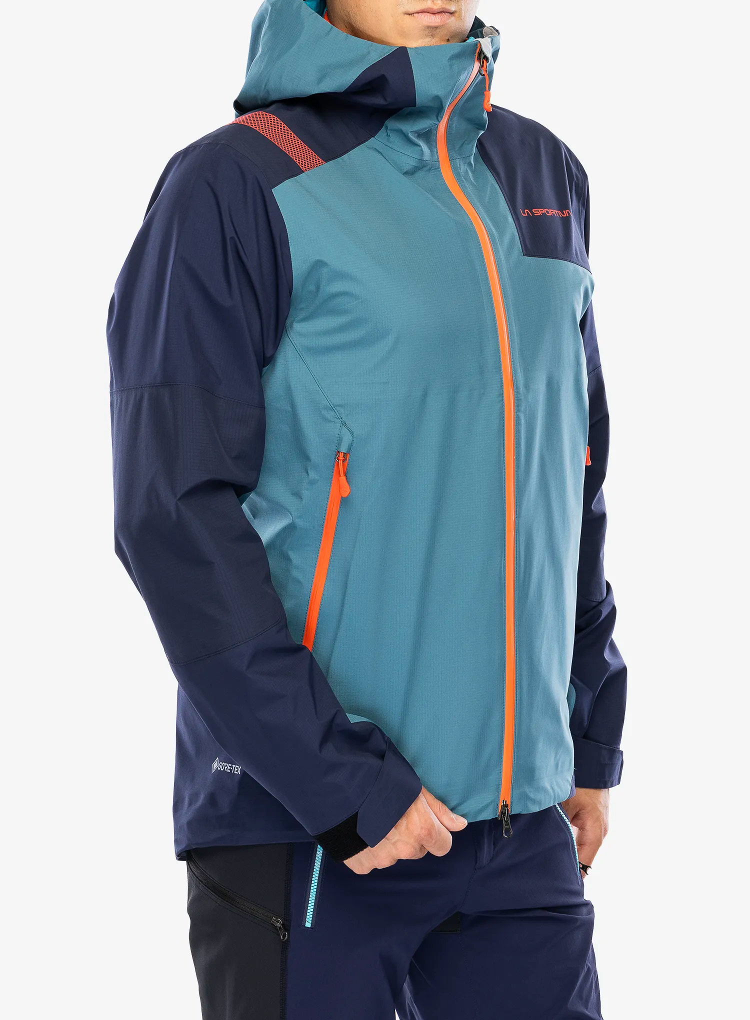 Bunda s membránou La Sportiva Roseg GTX Jacket - hurricane/deep sea