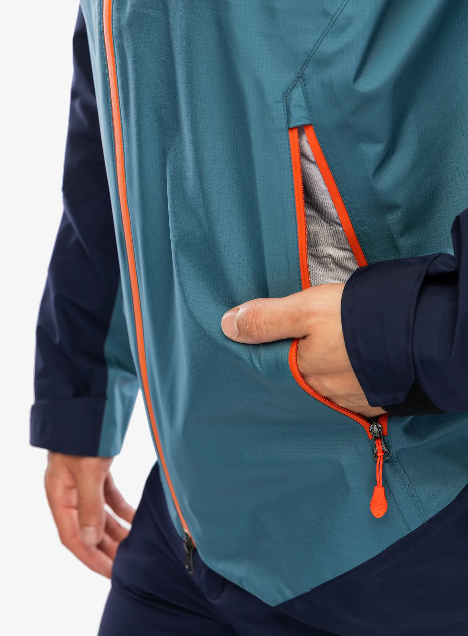 Bunda s membránou La Sportiva Roseg GTX Jacket - hurricane/deep sea
