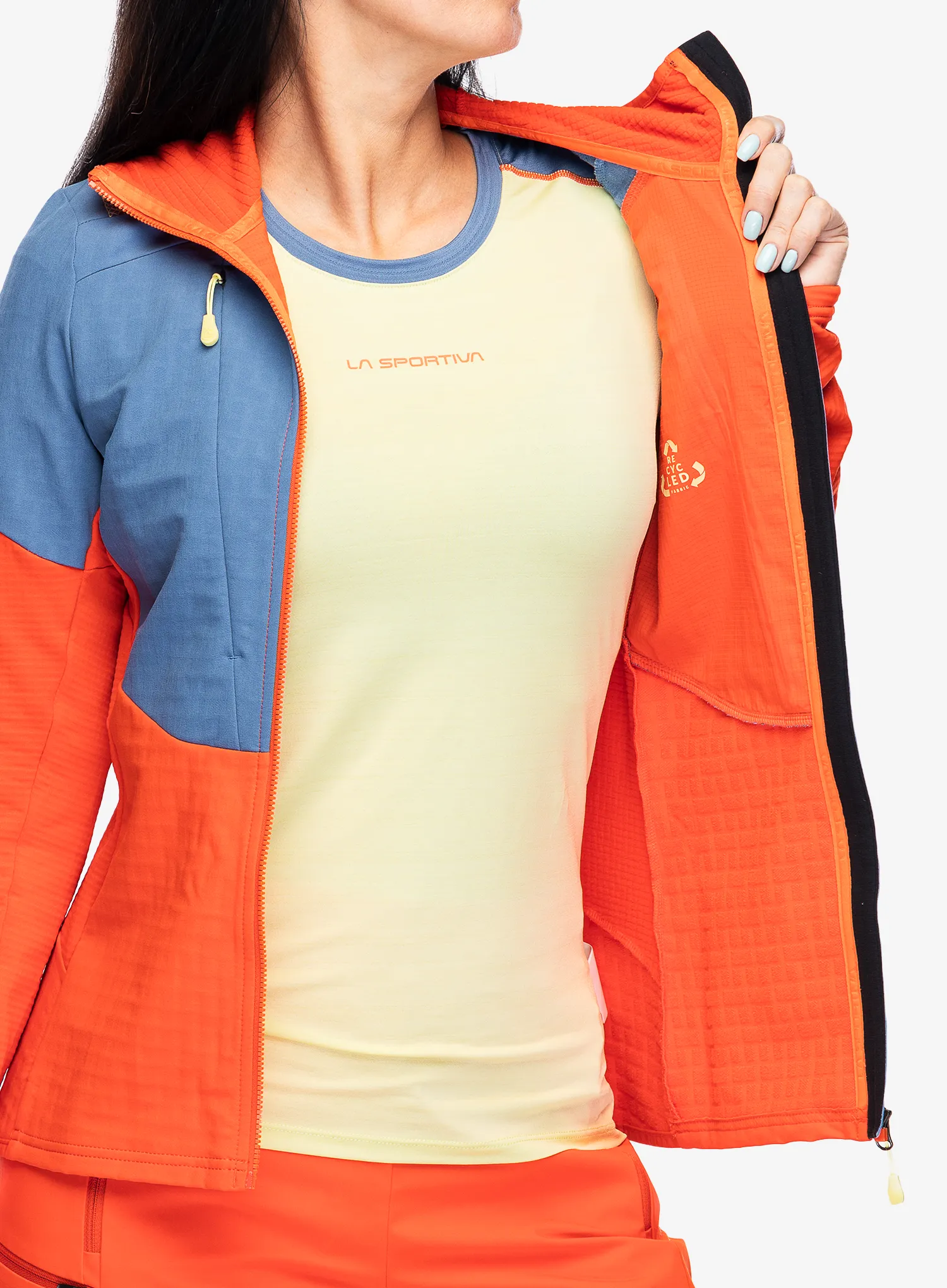 Dámská mikina La Sportiva Session Tech Hoody - cherry tomato/moonlight
