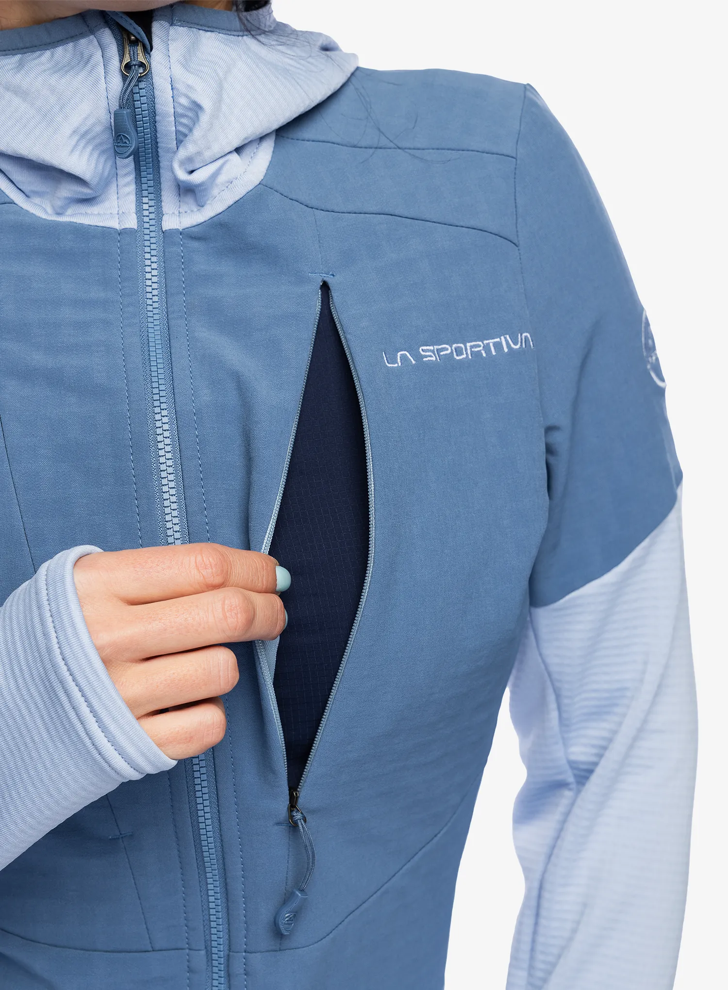 Dámská mikina s kapucí La Sportiva Session Tech Hoody - moonlight/stone blue