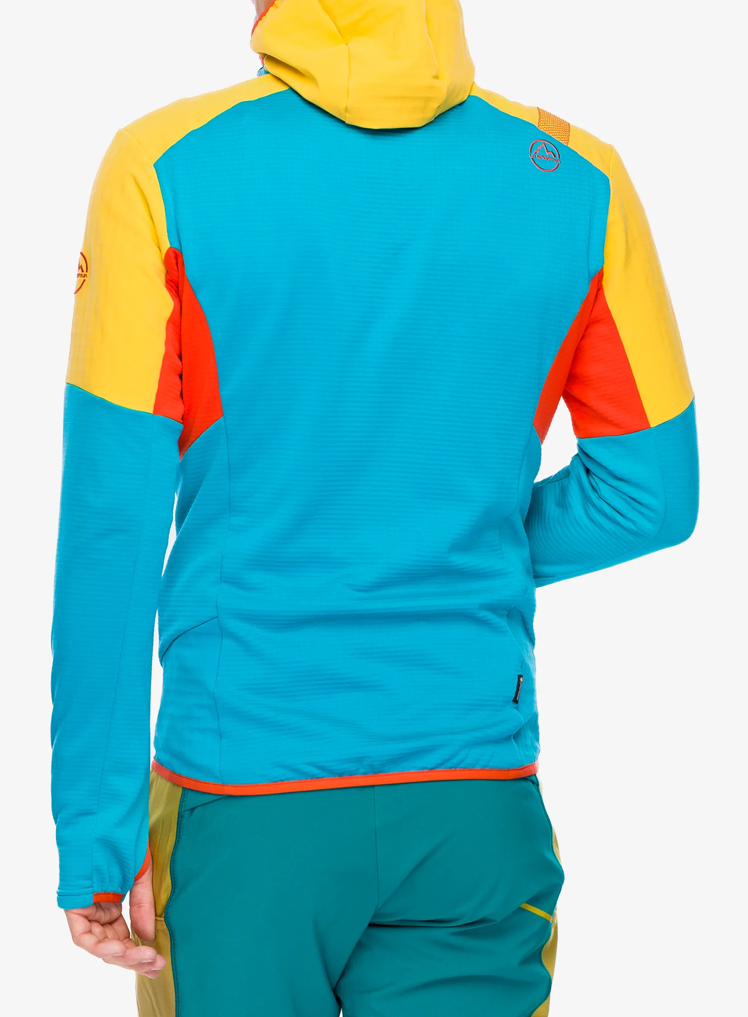 Mikina s kapucí La Sportiva Session Tech Hoody - tropic blue/bamboo