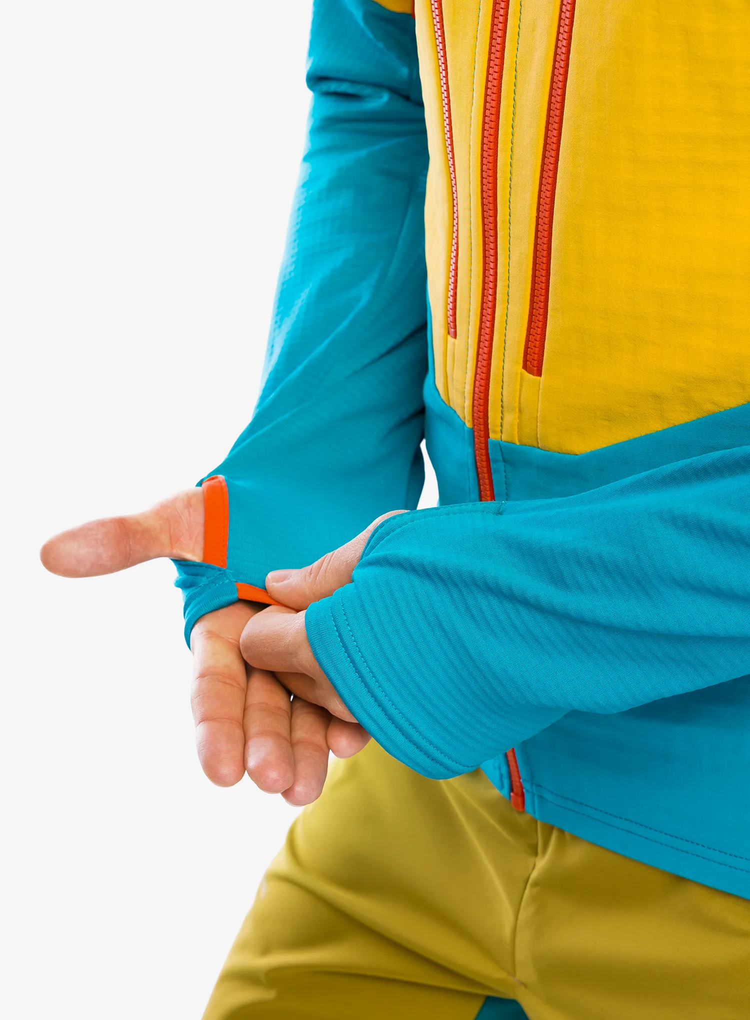Mikina s kapucí La Sportiva Session Tech Hoody - tropic blue/bamboo