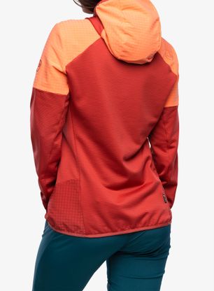 Dámská mikina s kapucí La Sportiva Session Tech Hoody - velvet/flamingo