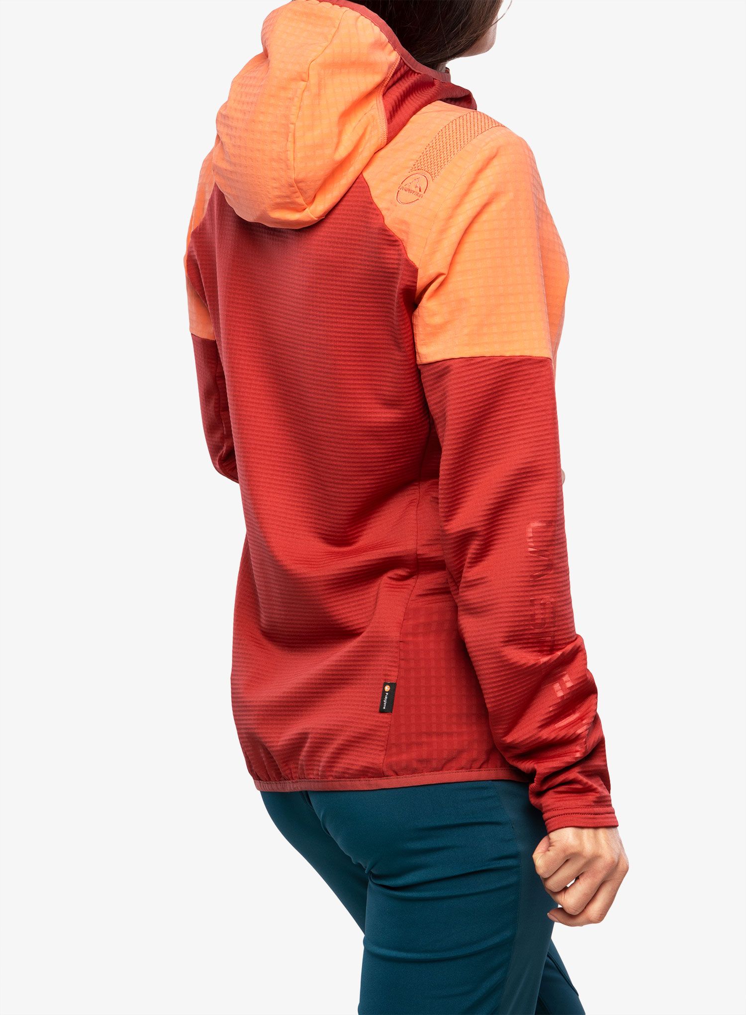 Dámská mikina s kapucí La Sportiva Session Tech Hoody - velvet/flamingo