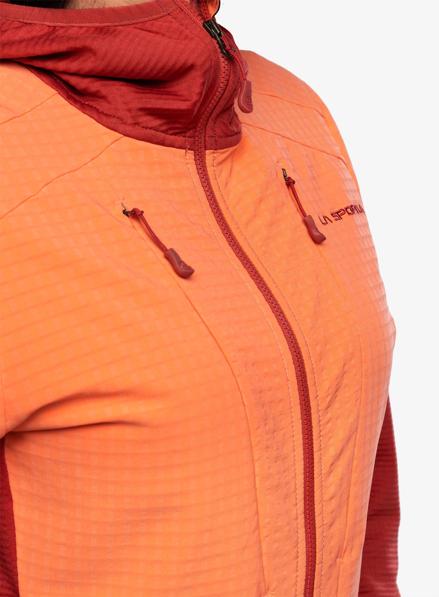 Dámská mikina s kapucí La Sportiva Session Tech Hoody - velvet/flamingo