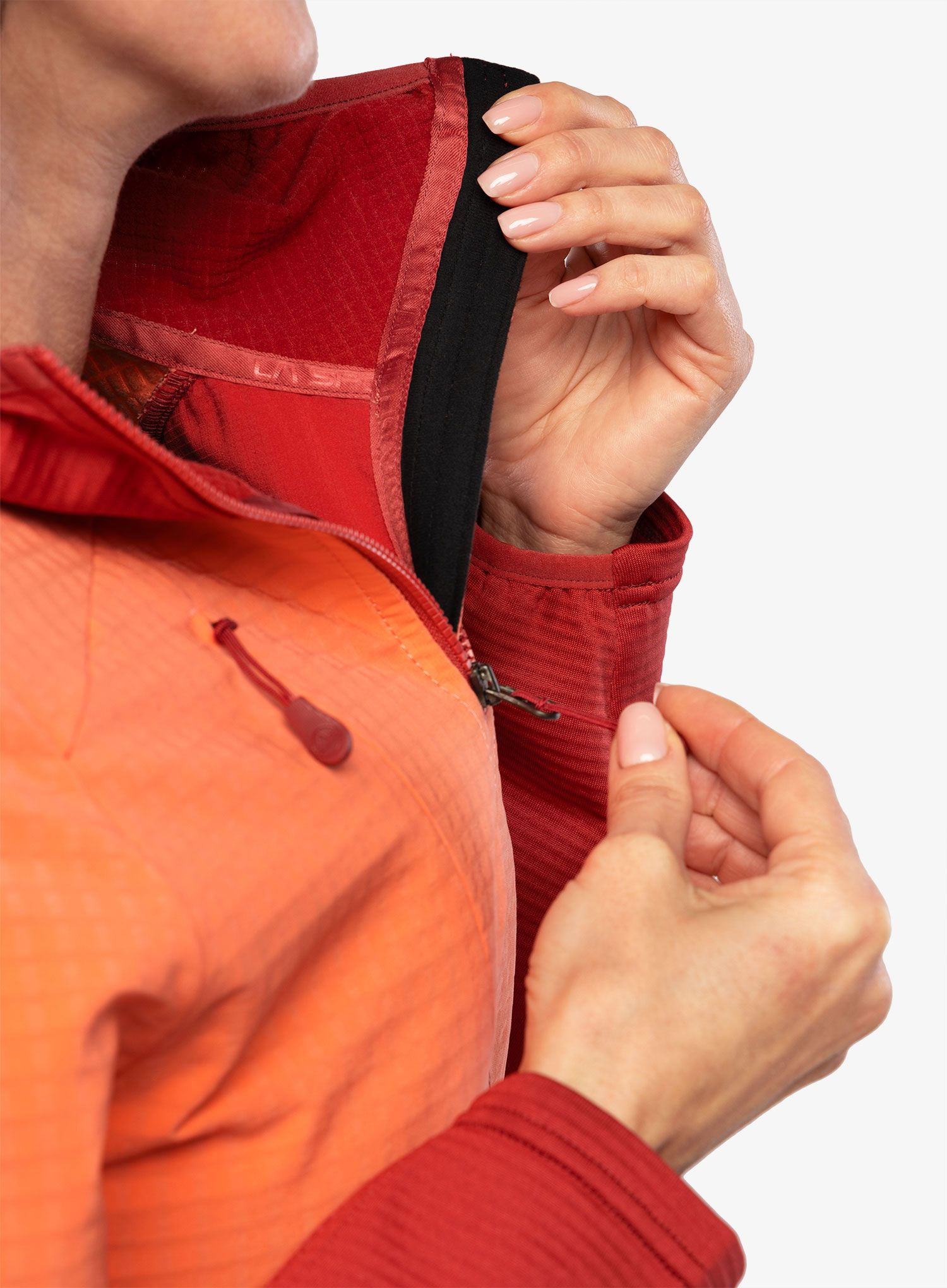 Dámská mikina s kapucí La Sportiva Session Tech Hoody - velvet/flamingo
