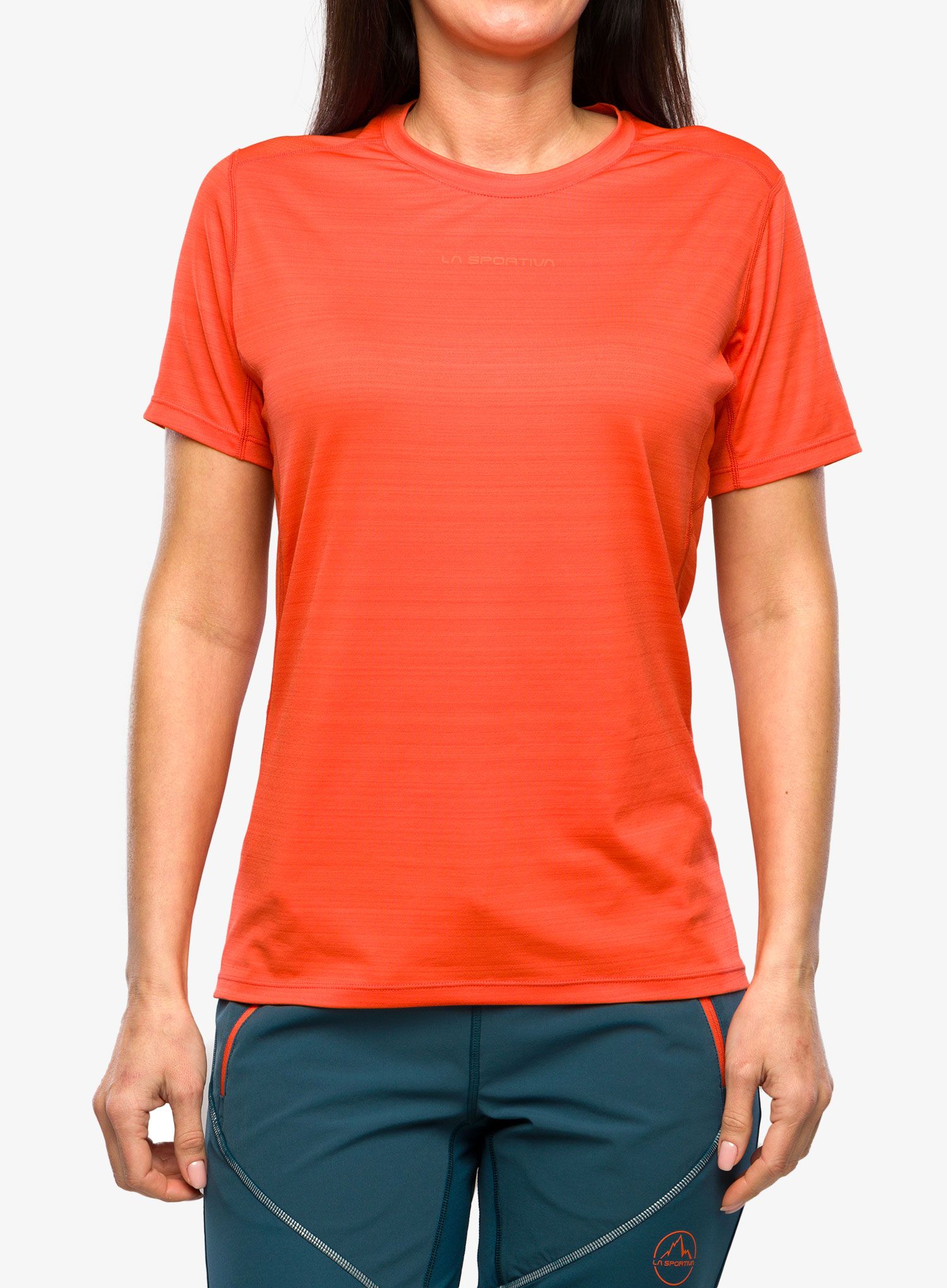 Termo triko dámské La Sportiva Sunfire T-Shirt - cherry tomato/carbon