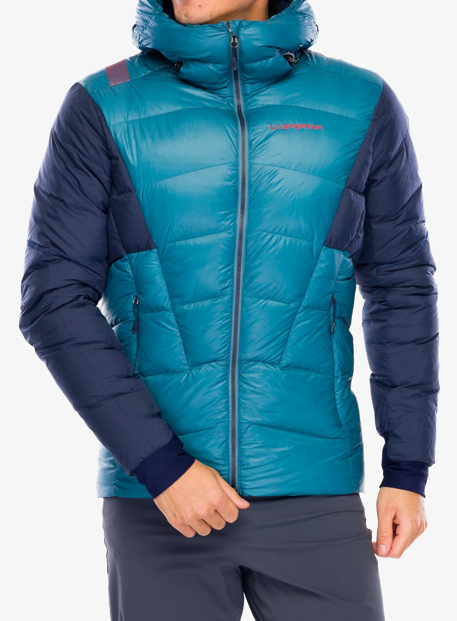 Péřová bunda La Sportiva Supercouloir 1000 Down Jacket - hurricane/deep sea