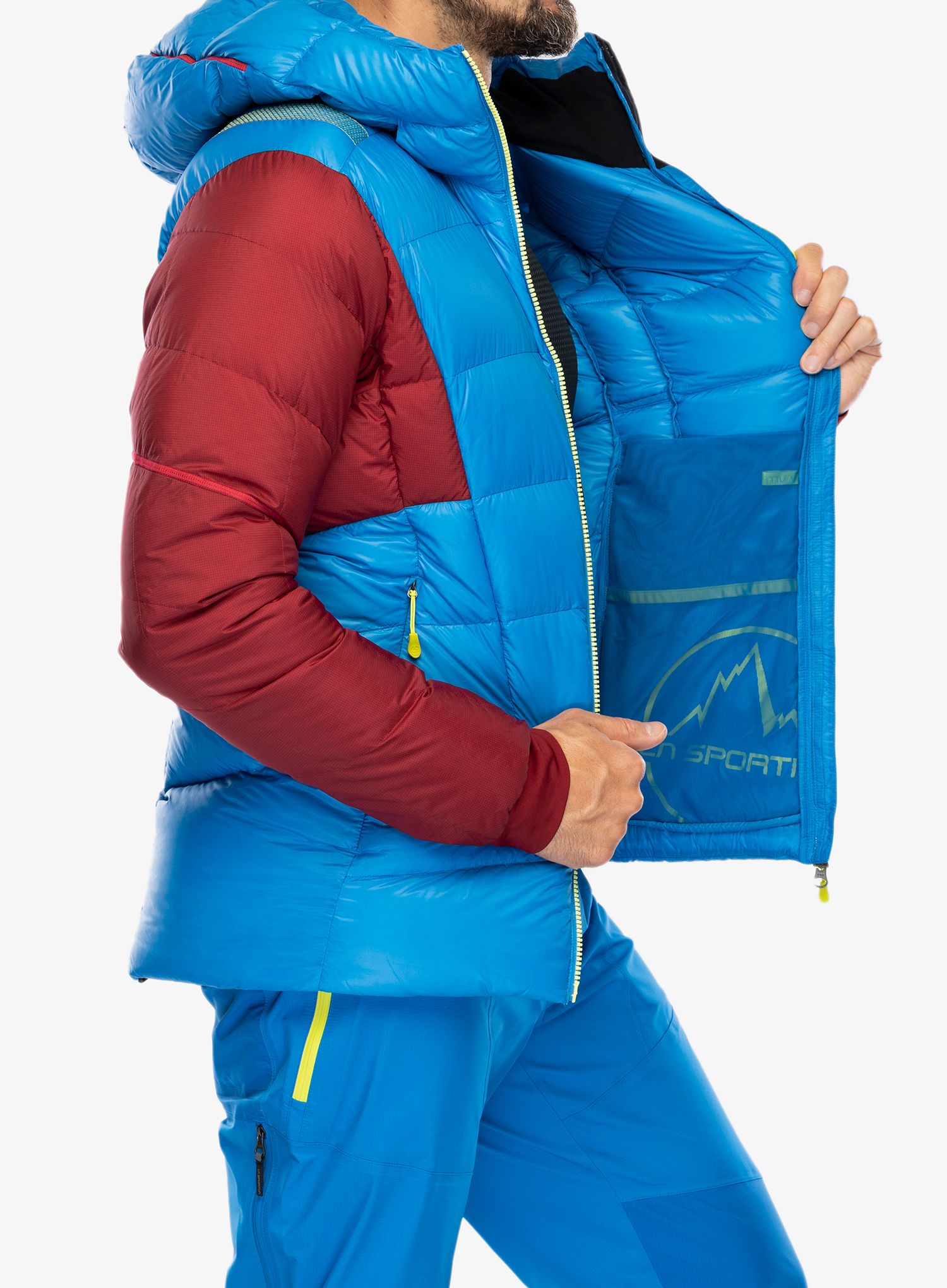 Péřová bunda La Sportiva Supercouloir 1000 Down Jkt - electric blue/sangria