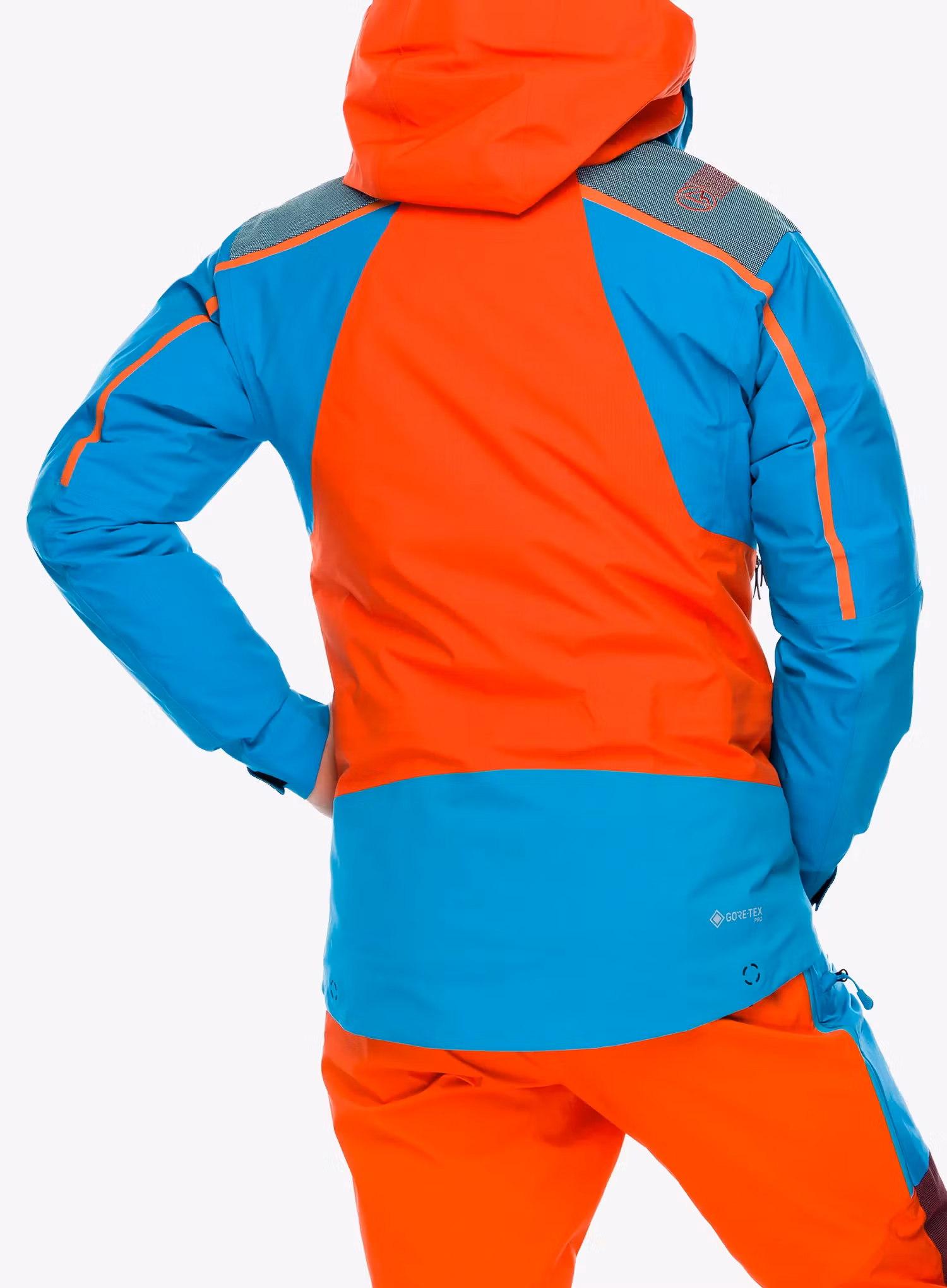GORE TEX bunda La Sportiva Supercouloir GTX Pro Jkt - cherry tomato/tropic blue