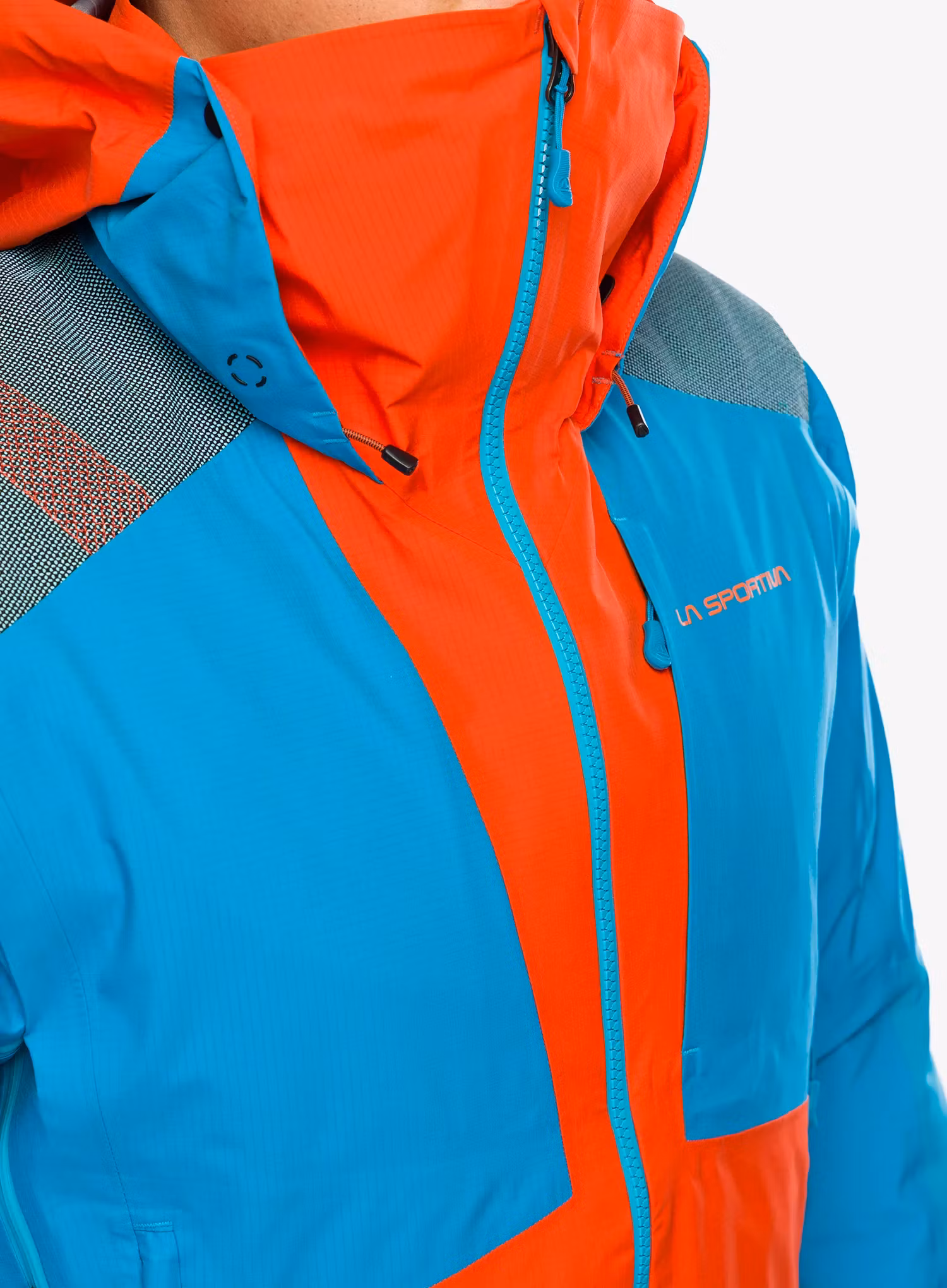 GORE TEX bunda La Sportiva Supercouloir GTX Pro Jkt - cherry tomato/tropic blue