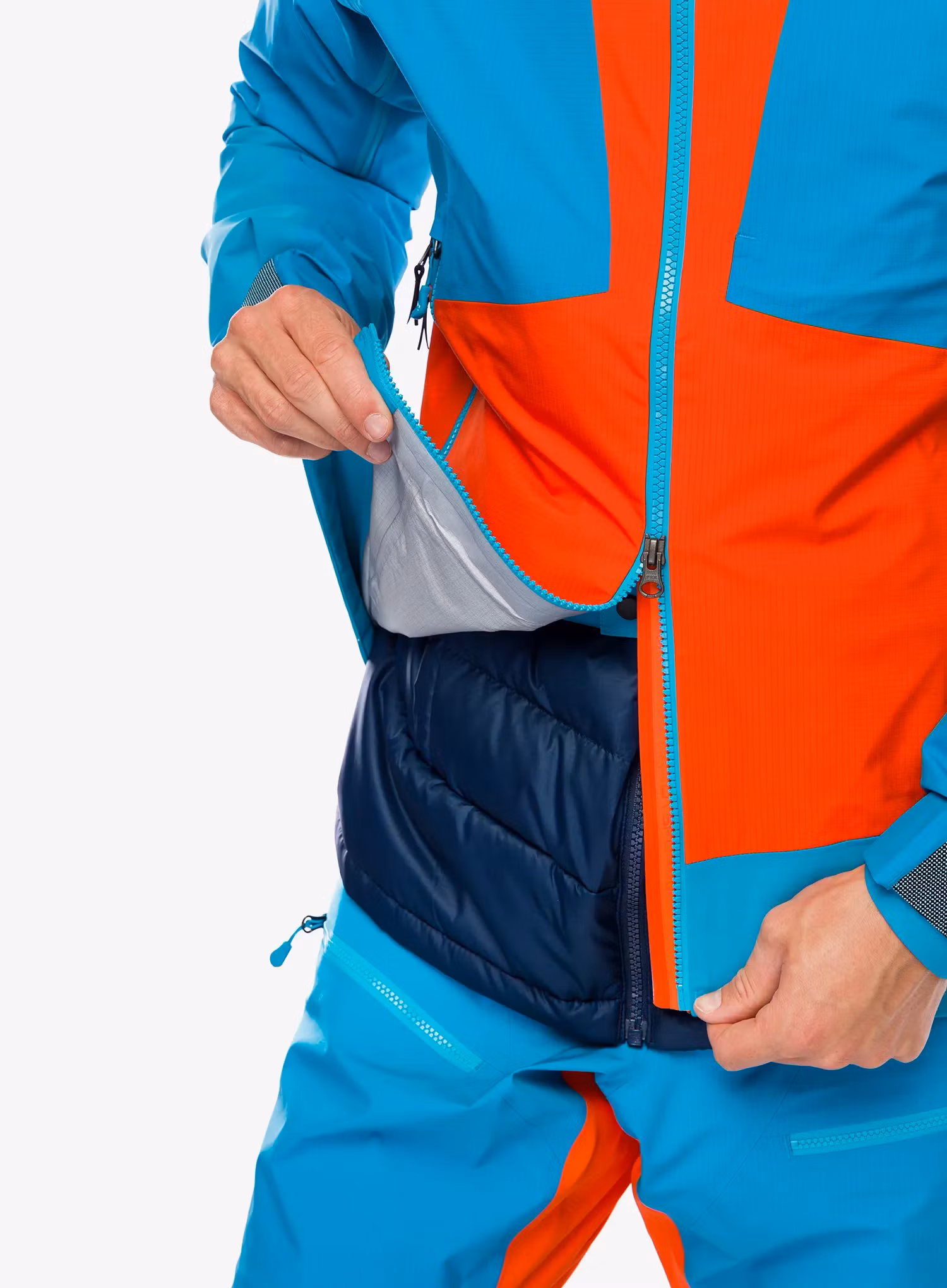 GORE TEX bunda La Sportiva Supercouloir GTX Pro Jkt - cherry tomato/tropic blue