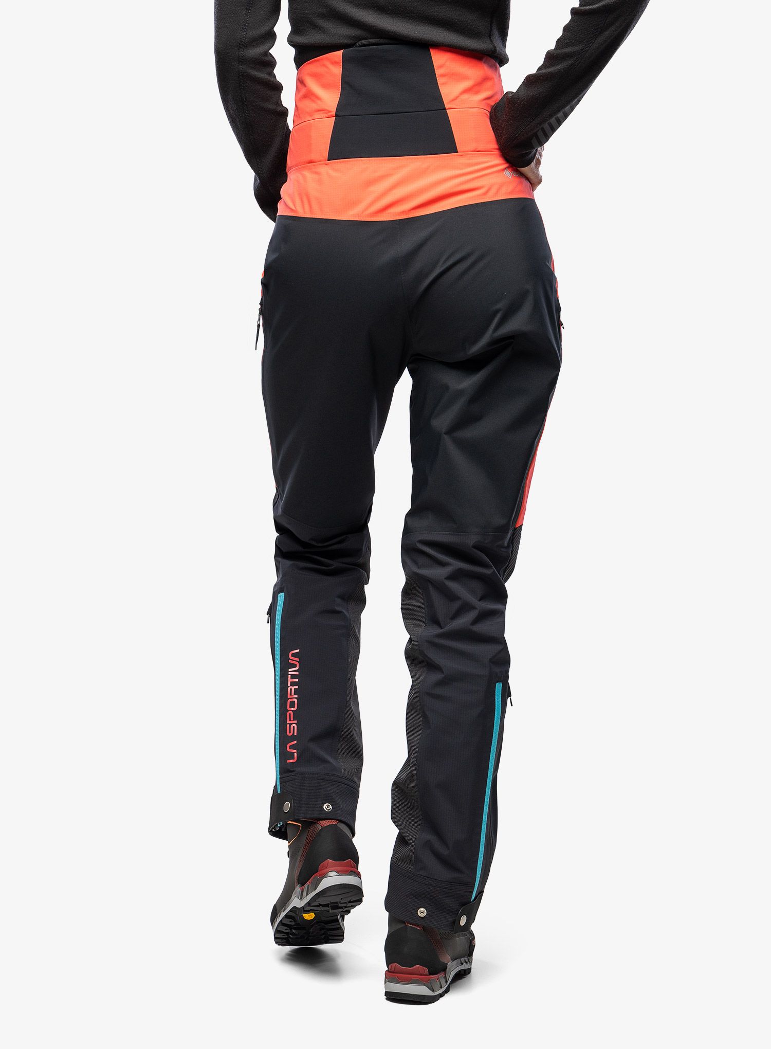 GORE TEX kalhoty dámské La Sportiva Supercouloir GTX Pro Pant - hibiscus/black
