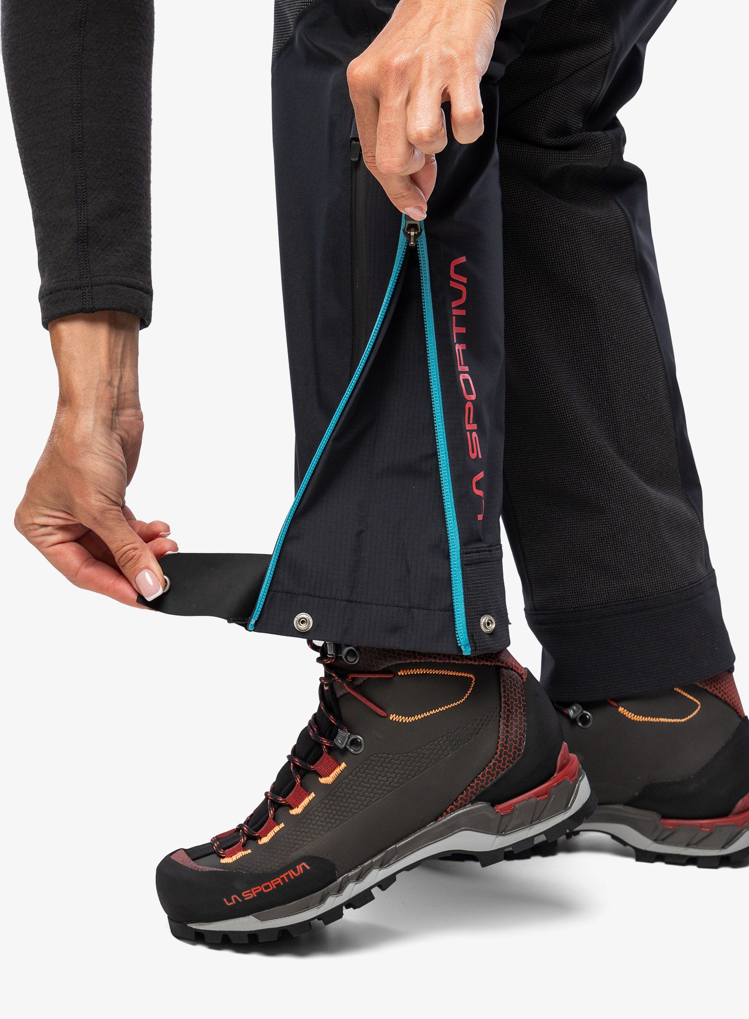 GORE TEX kalhoty dámské La Sportiva Supercouloir GTX Pro Pant - hibiscus/black