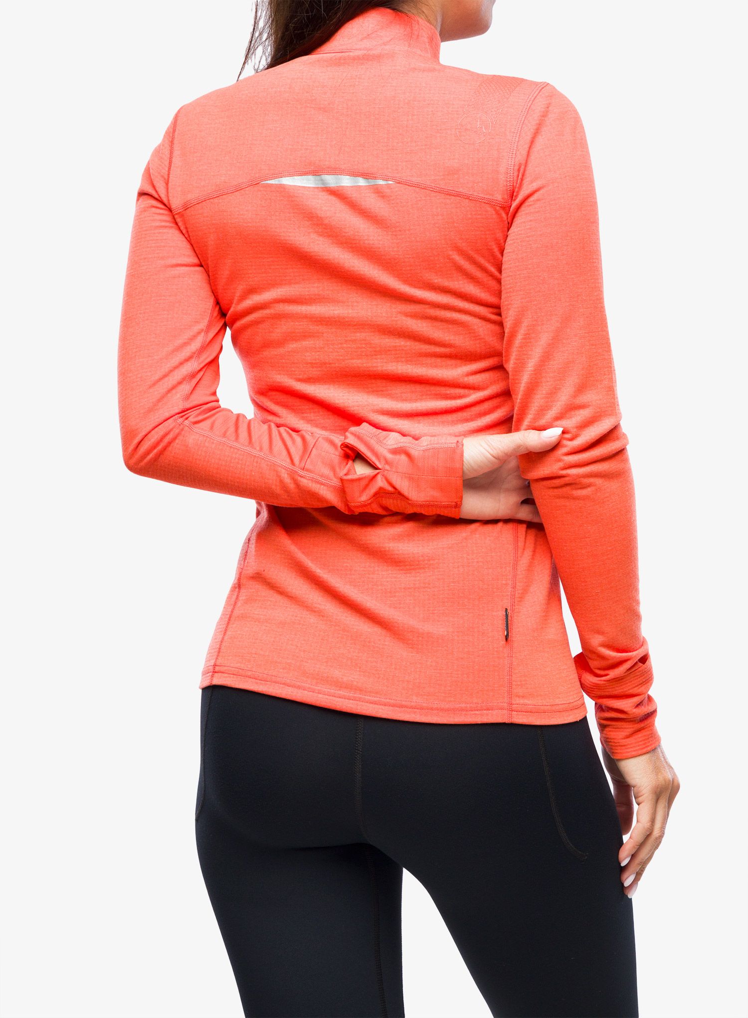 Mikina na běhání dámská La Sportiva Swift Long Sleeve - cherry tomato/carbon