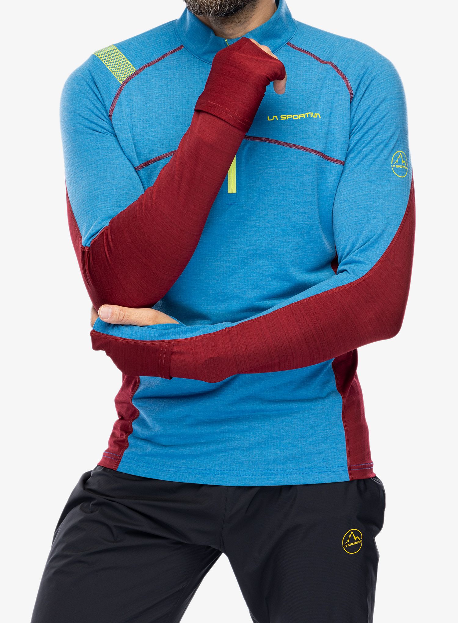 Rozepínací mikina La Sportiva Swift Long Sleeve - electric blue/sangria