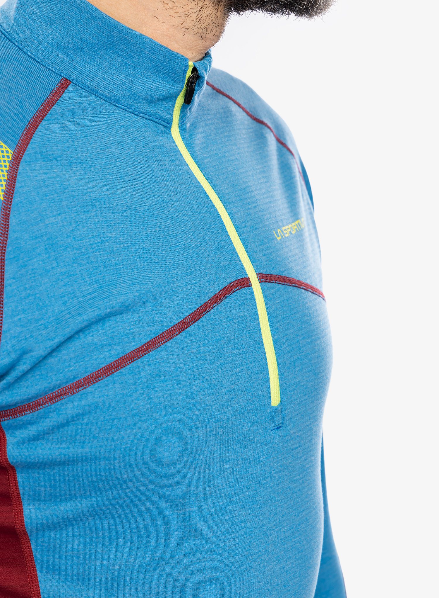 Rozepínací mikina La Sportiva Swift Long Sleeve - electric blue/sangria