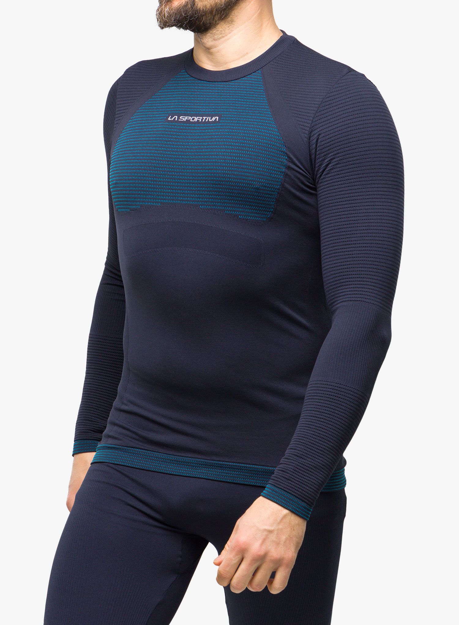 Funkční mikina La Sportiva Synth Light Longsleeve - storm blue/electric blue