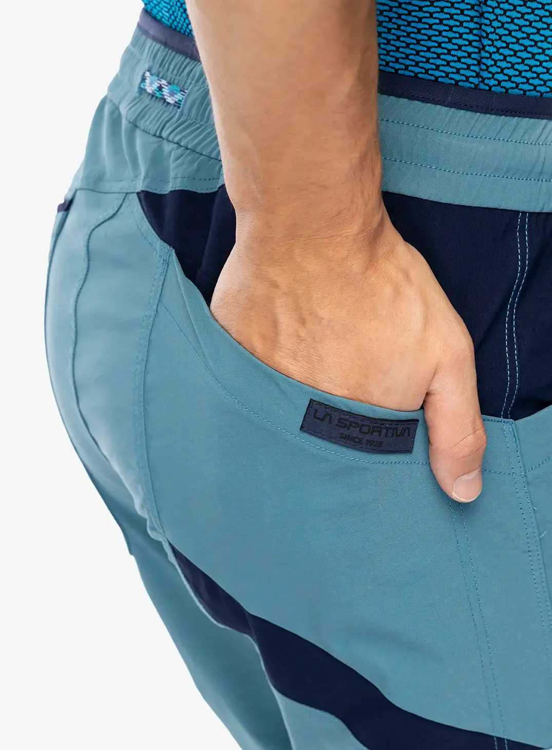 Lezecké kalhoty La Sportiva Talus Pant - hurricane/deep sea