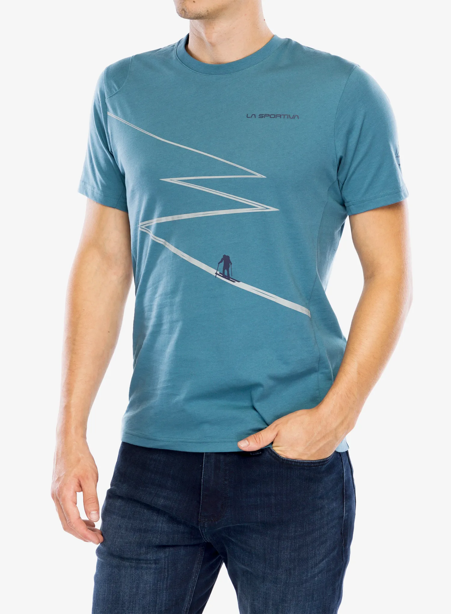 Bavlněné tričko La Sportiva Track T-Shirt - hurricane