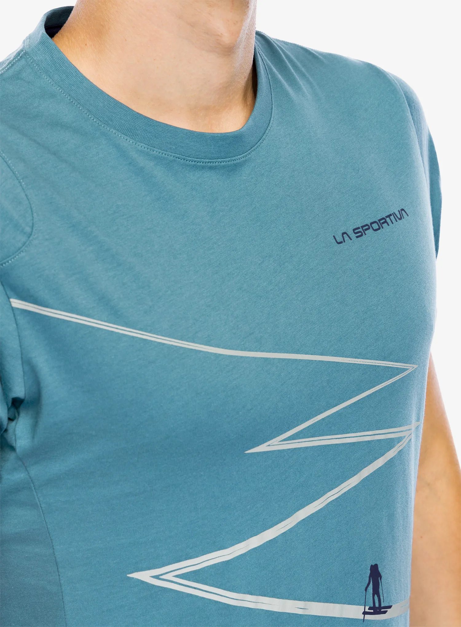 Bavlněné tričko La Sportiva Track T-Shirt - hurricane
