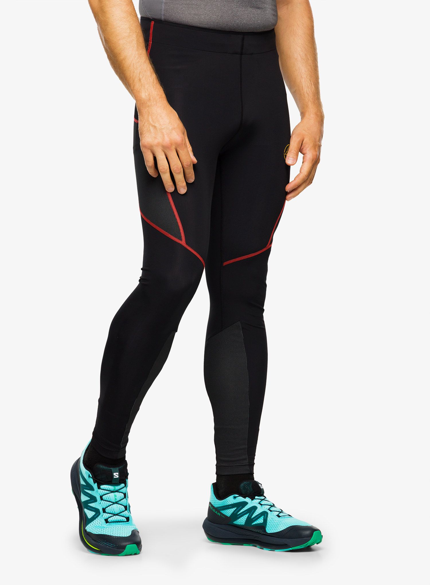 Běžecké legíny pánské La Sportiva Triumph Tight Pant - black/yellow
