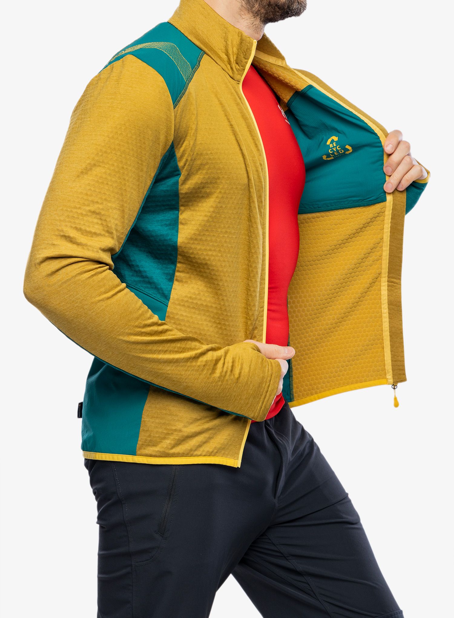Rozepínací mikina La Sportiva True North Jacket - savana/everglade