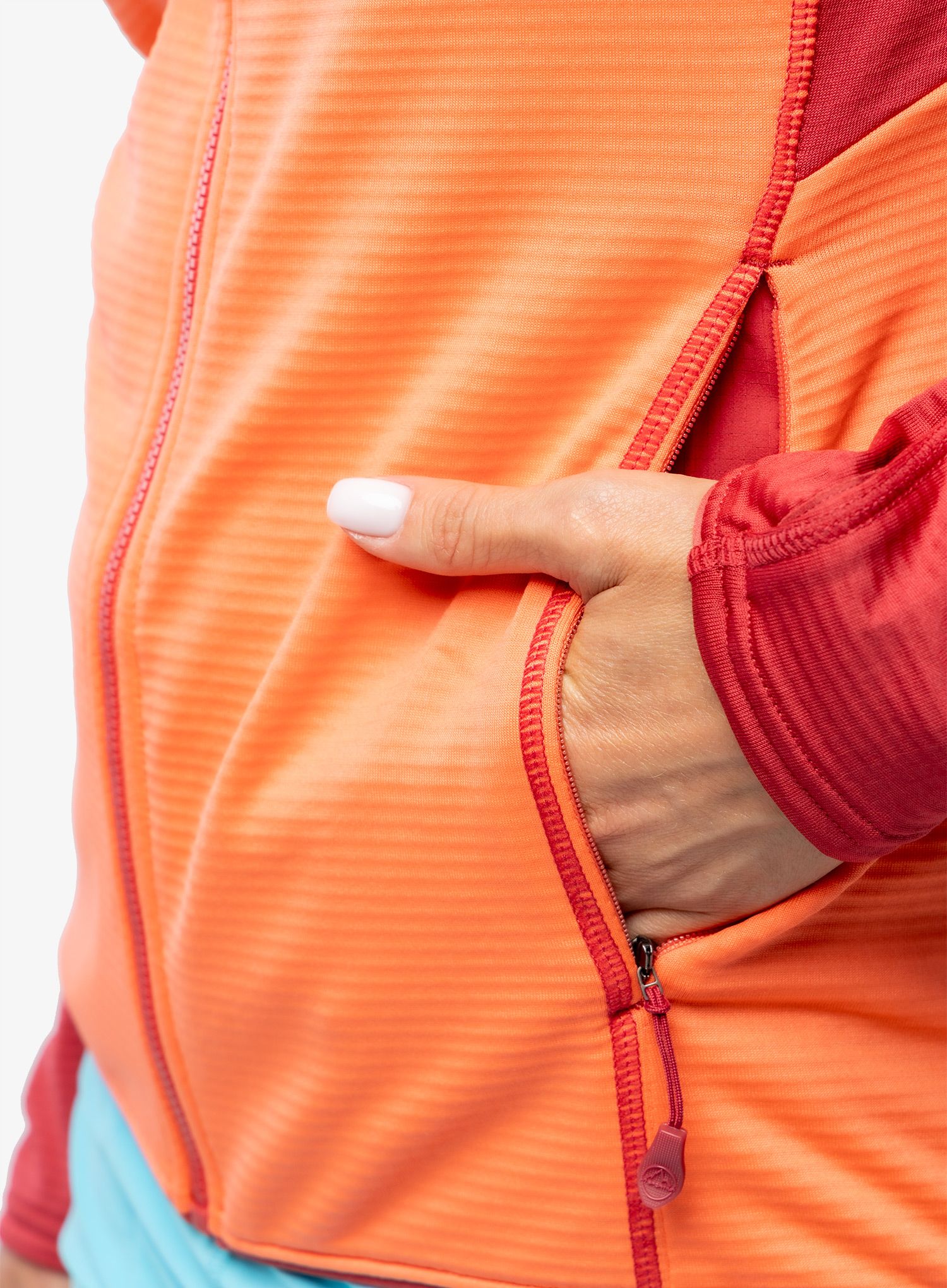 Dámská mikina s kapucí La Sportiva Upendo Hoody - flamingo/velvet