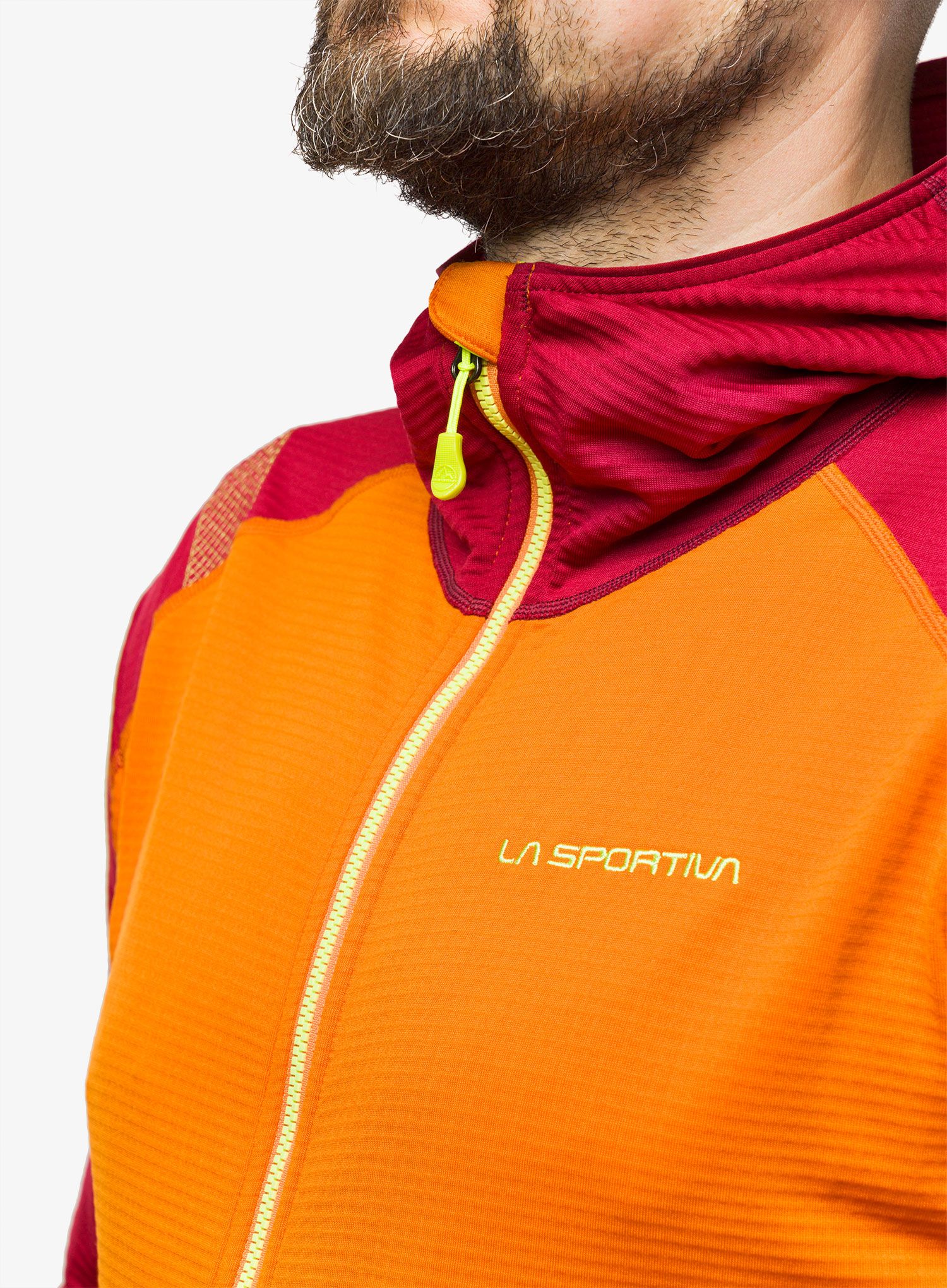 Mikina s kapucí La Sportiva Upendo Hoody - hawaiian sun/sangria