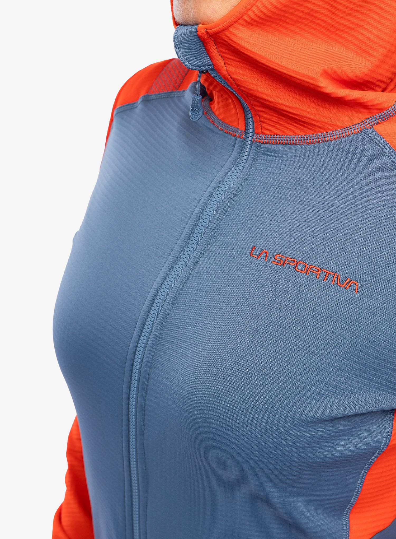 Dámská mikina s kapucí La Sportiva Upendo Hoody - moonlight/cherry tomato