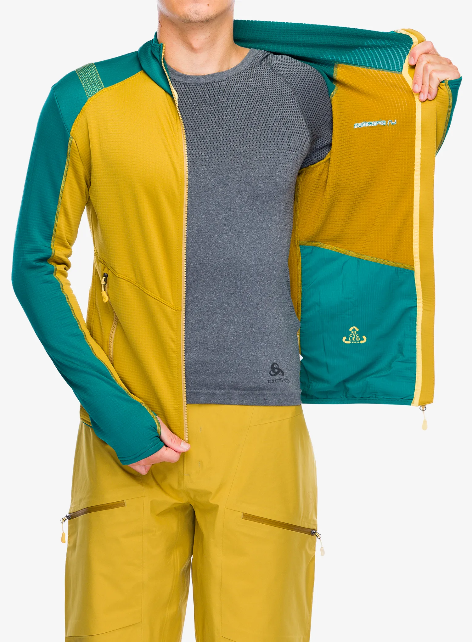 Mikina s kapucí La Sportiva Upendo Hoody - savana/everglade