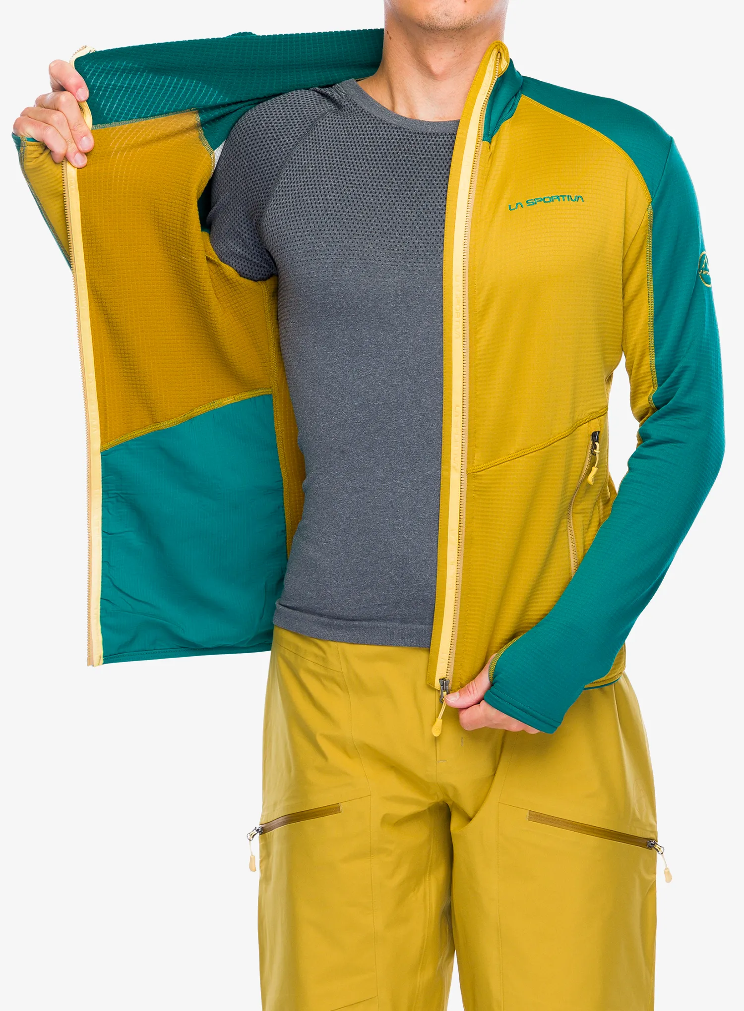 Mikina s kapucí La Sportiva Upendo Hoody - savana/everglade
