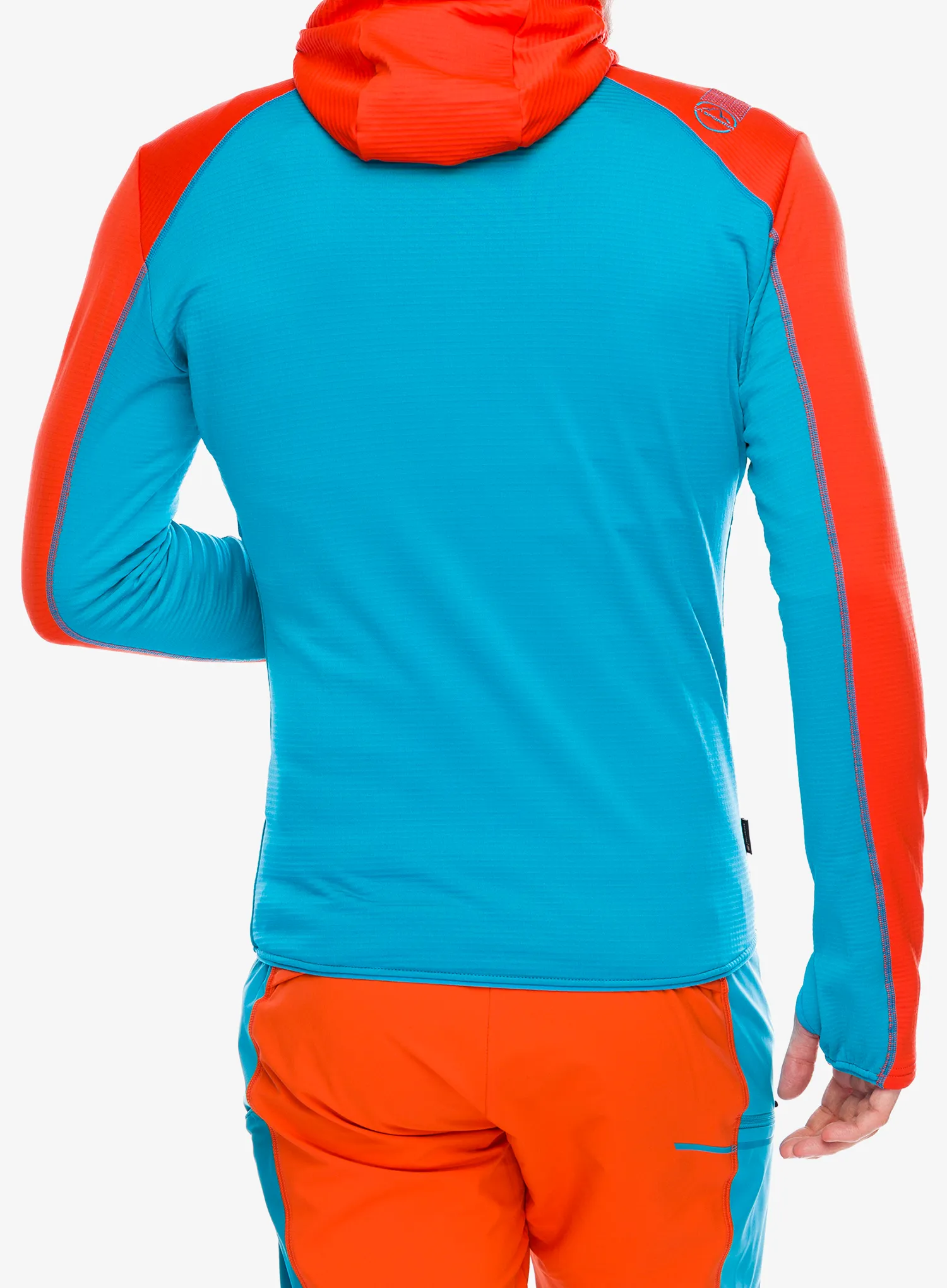 Mikina s kapucí La Sportiva Upendo Hoody - tropic blue/cherry tomato
