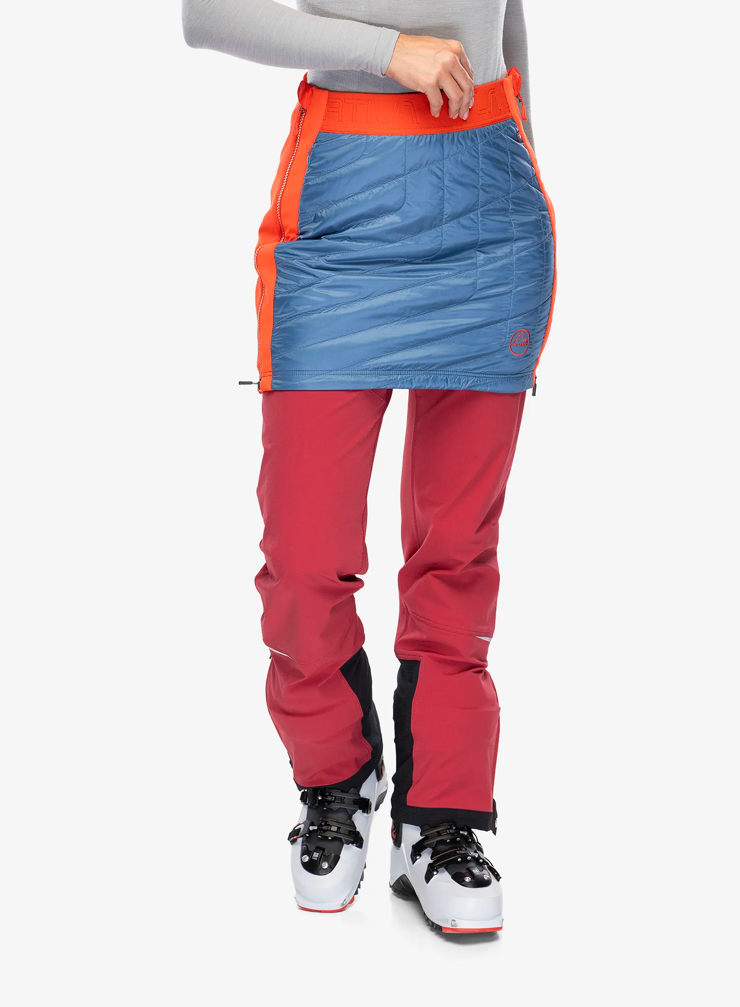 Zateplená sukně La Sportiva Warm Up Primaloft Skirt - moonlight/cherry tomato