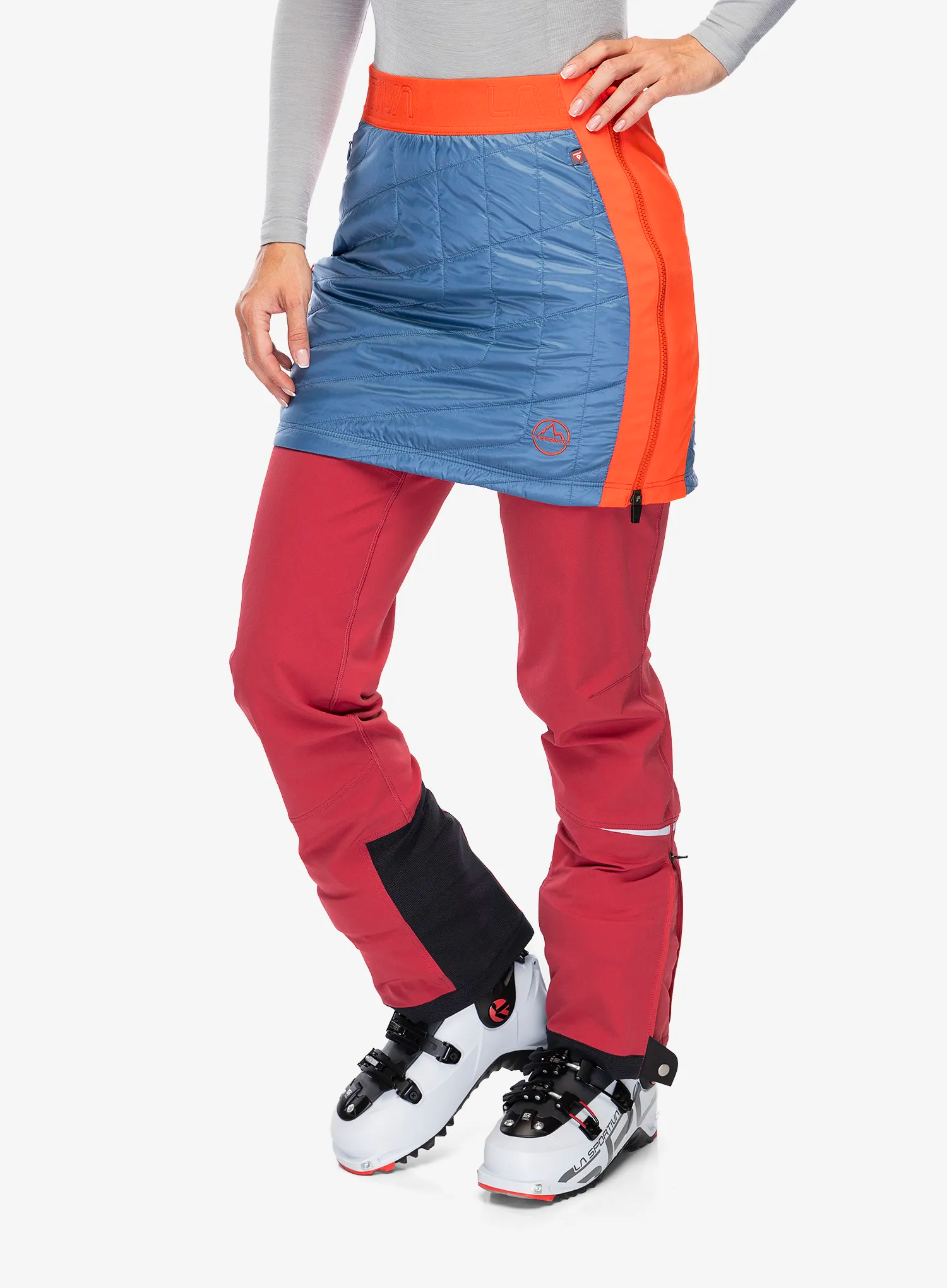 Zateplená sukně La Sportiva Warm Up Primaloft Skirt - moonlight/cherry tomato