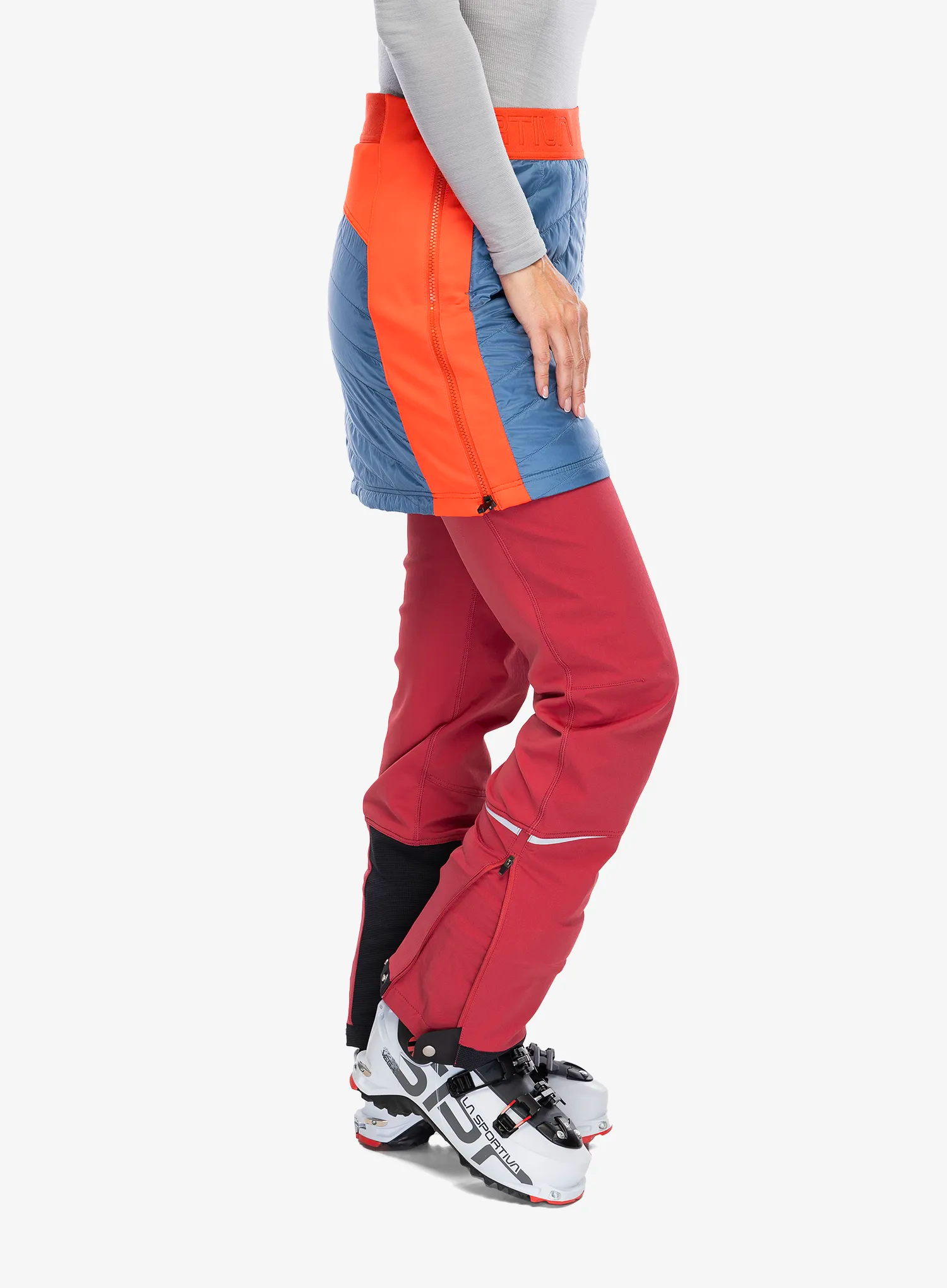 Zateplená sukně La Sportiva Warm Up Primaloft Skirt - moonlight/cherry tomato