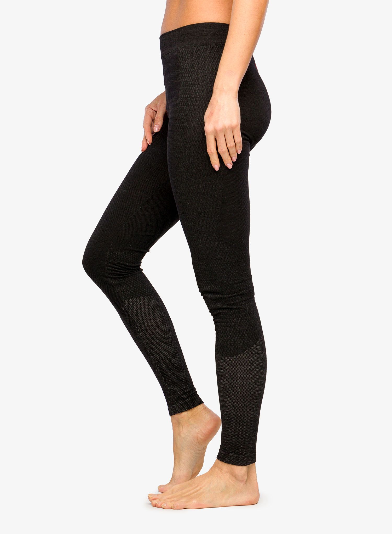 Termolegíny dámské La Sportiva Wool40 Aero Pants - black/hibiscus