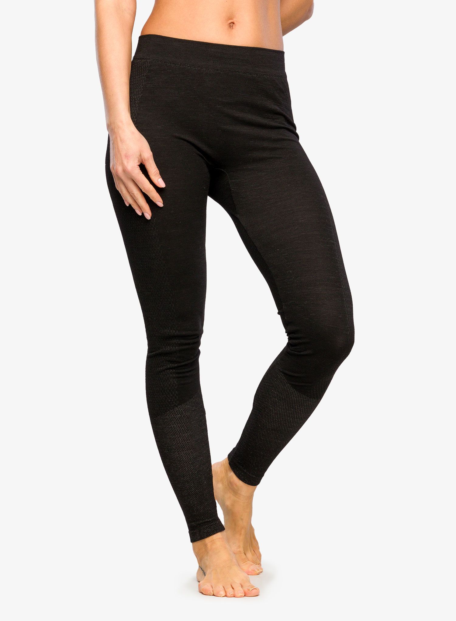 Termolegíny dámské La Sportiva Wool40 Aero Pants - black/hibiscus