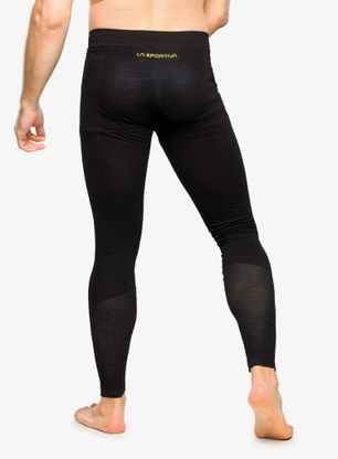 Termolegíny La Sportiva Wool40 Aero Pants - black/yellow