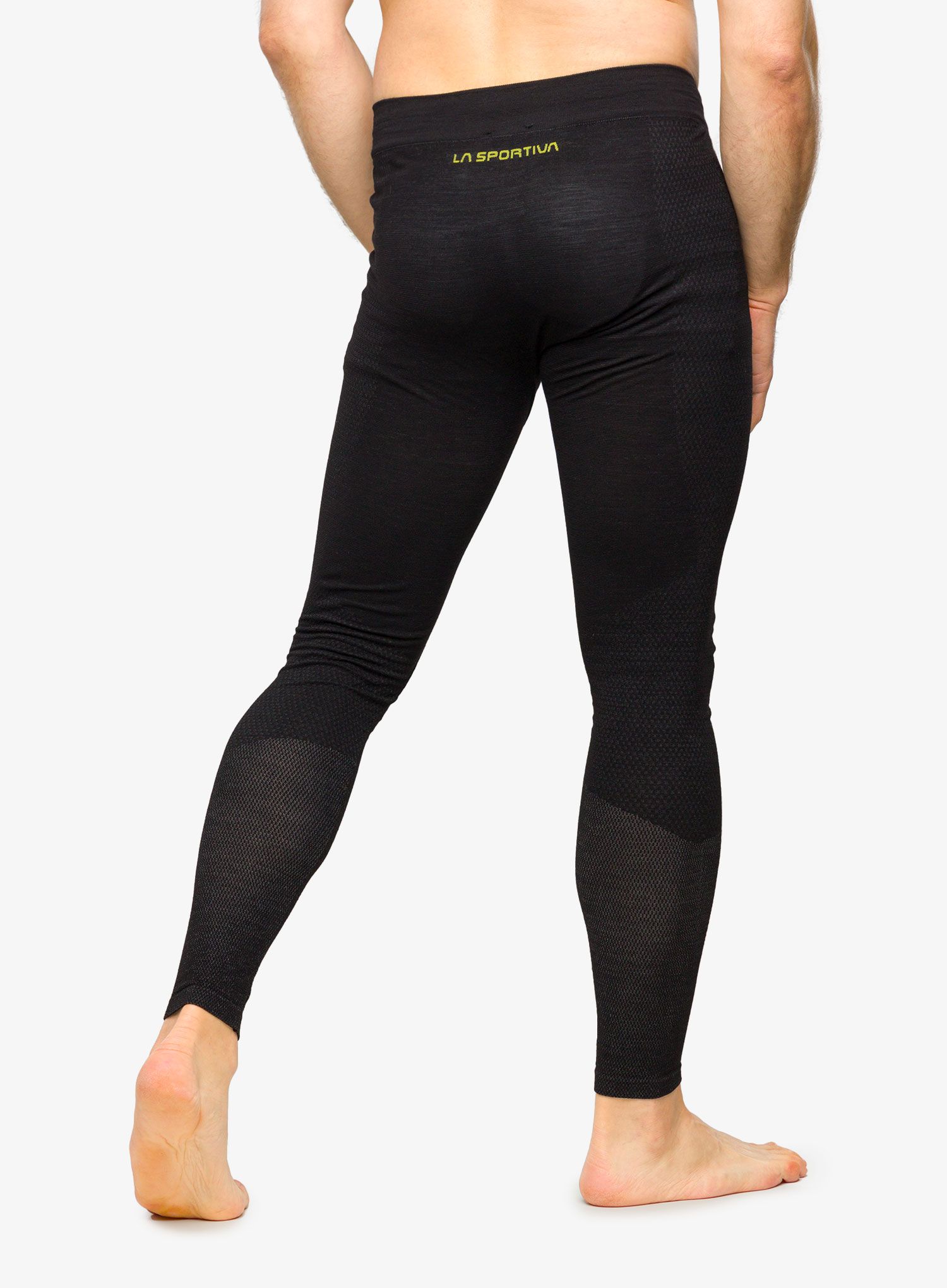 Termolegíny La Sportiva Wool40 Aero Pants - black/yellow