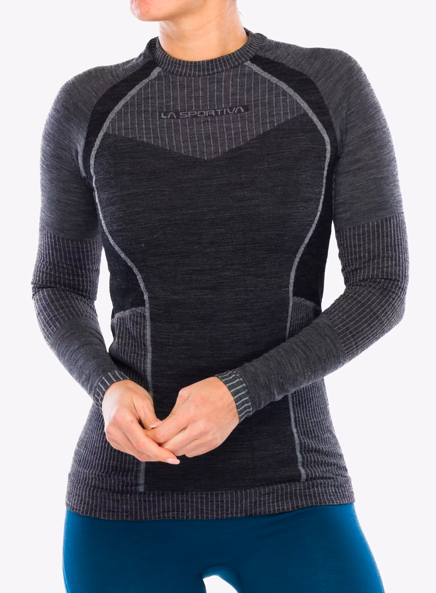 Dámská funkční mikina La Sportiva Wool70 Tech Longsleeve - carbon/cloud