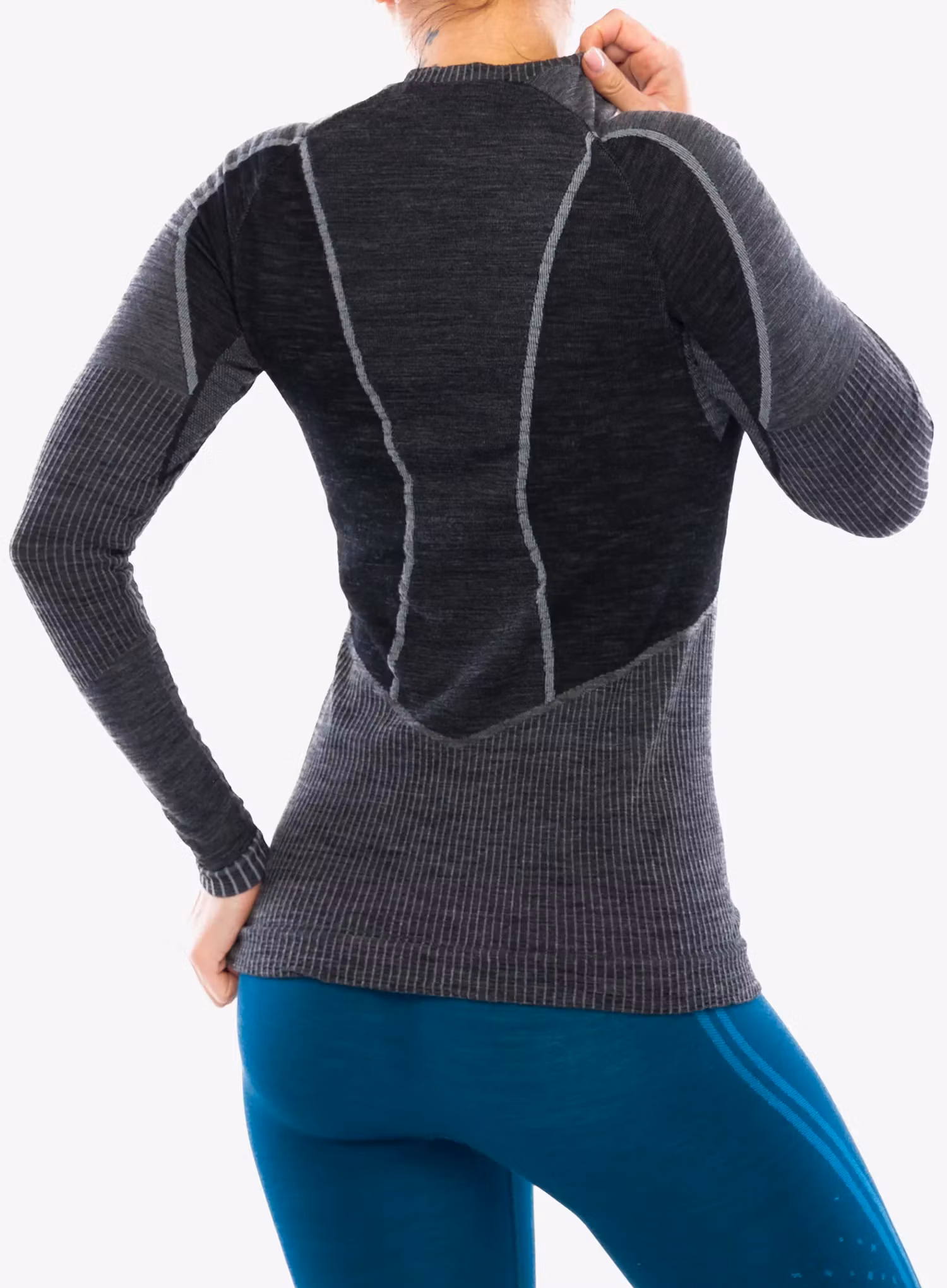 Dámská funkční mikina La Sportiva Wool70 Tech Longsleeve - carbon/cloud