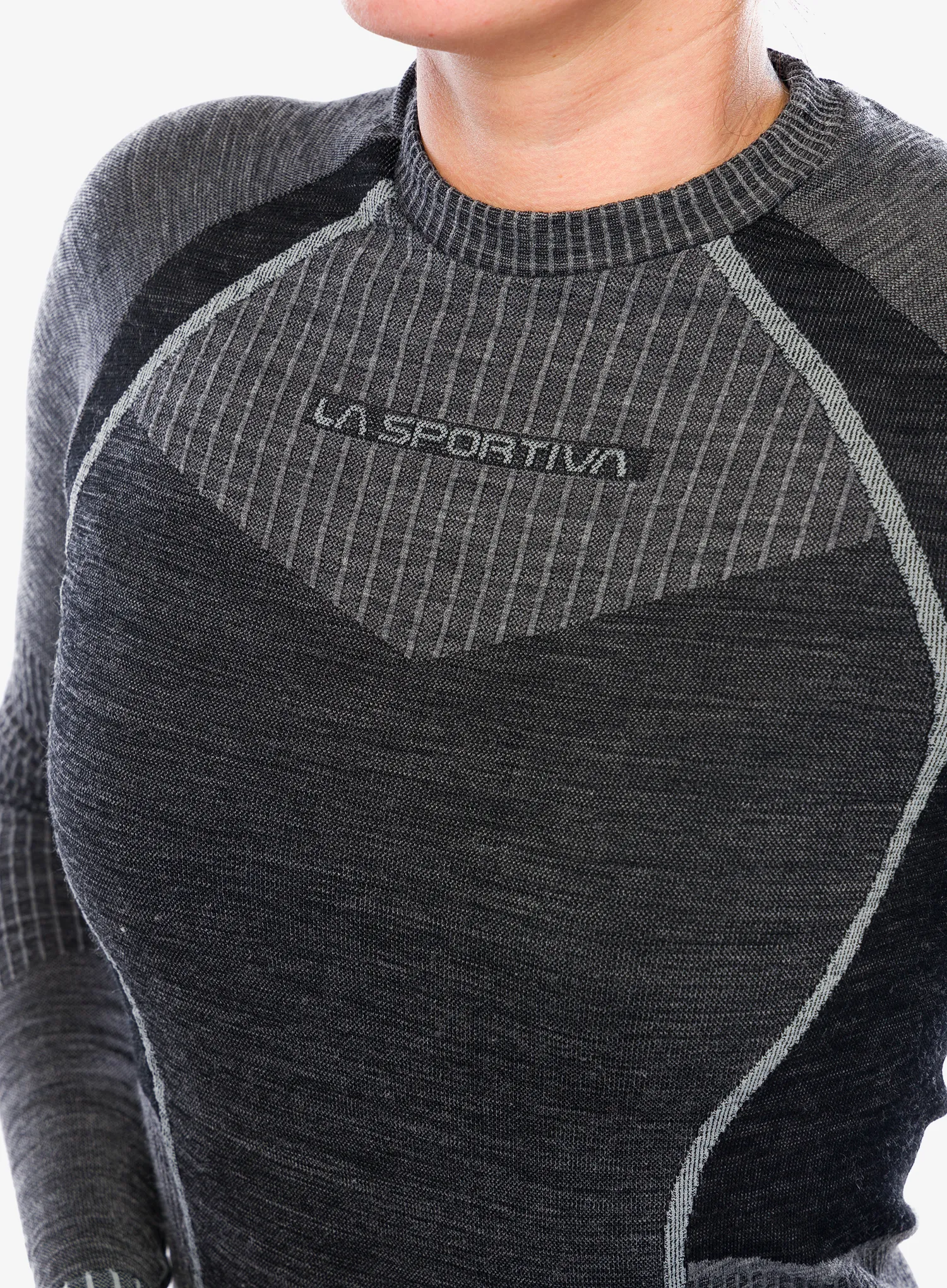Dámská funkční mikina La Sportiva Wool70 Tech Longsleeve - carbon/cloud